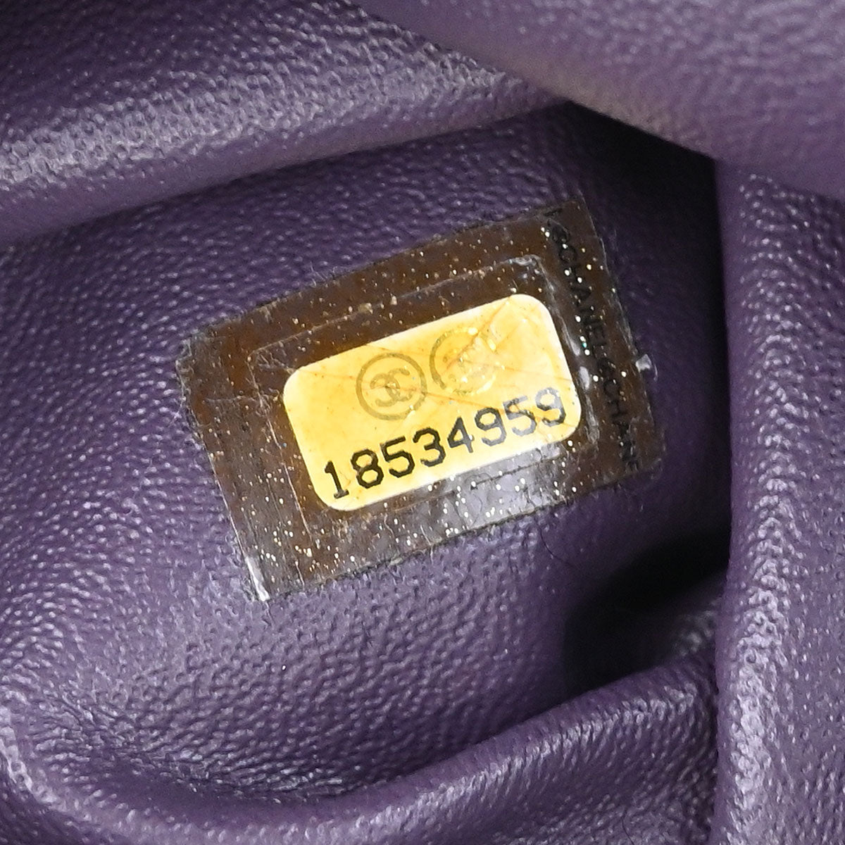 Chanel 2013-2014 Purple Lambskin Knit Tote Handbag