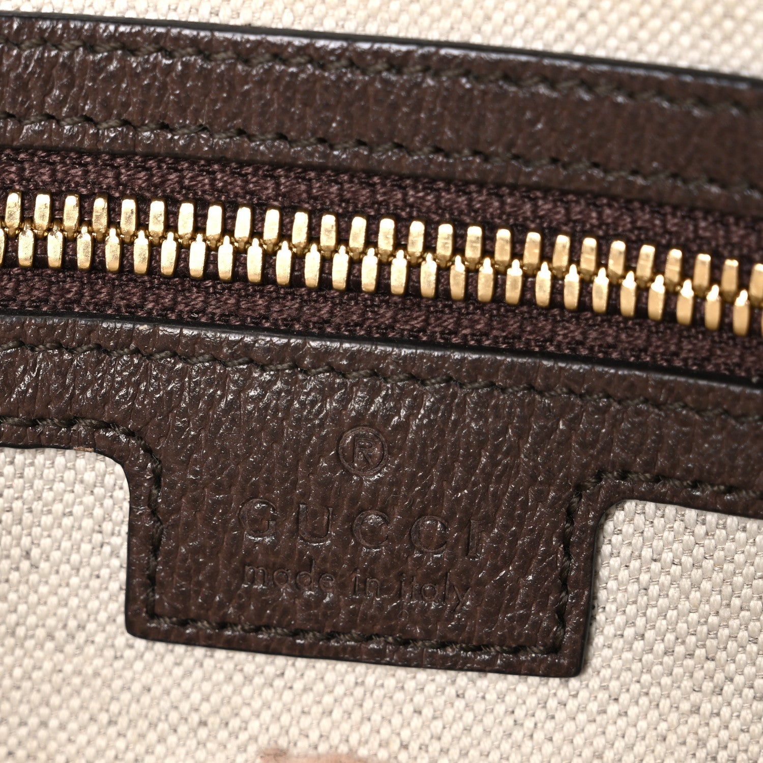 Gucci Monogram Jumbo GG Textured Dollar Calfskin Web Messenger Shoulder Bag Camel Ebony New Acero
