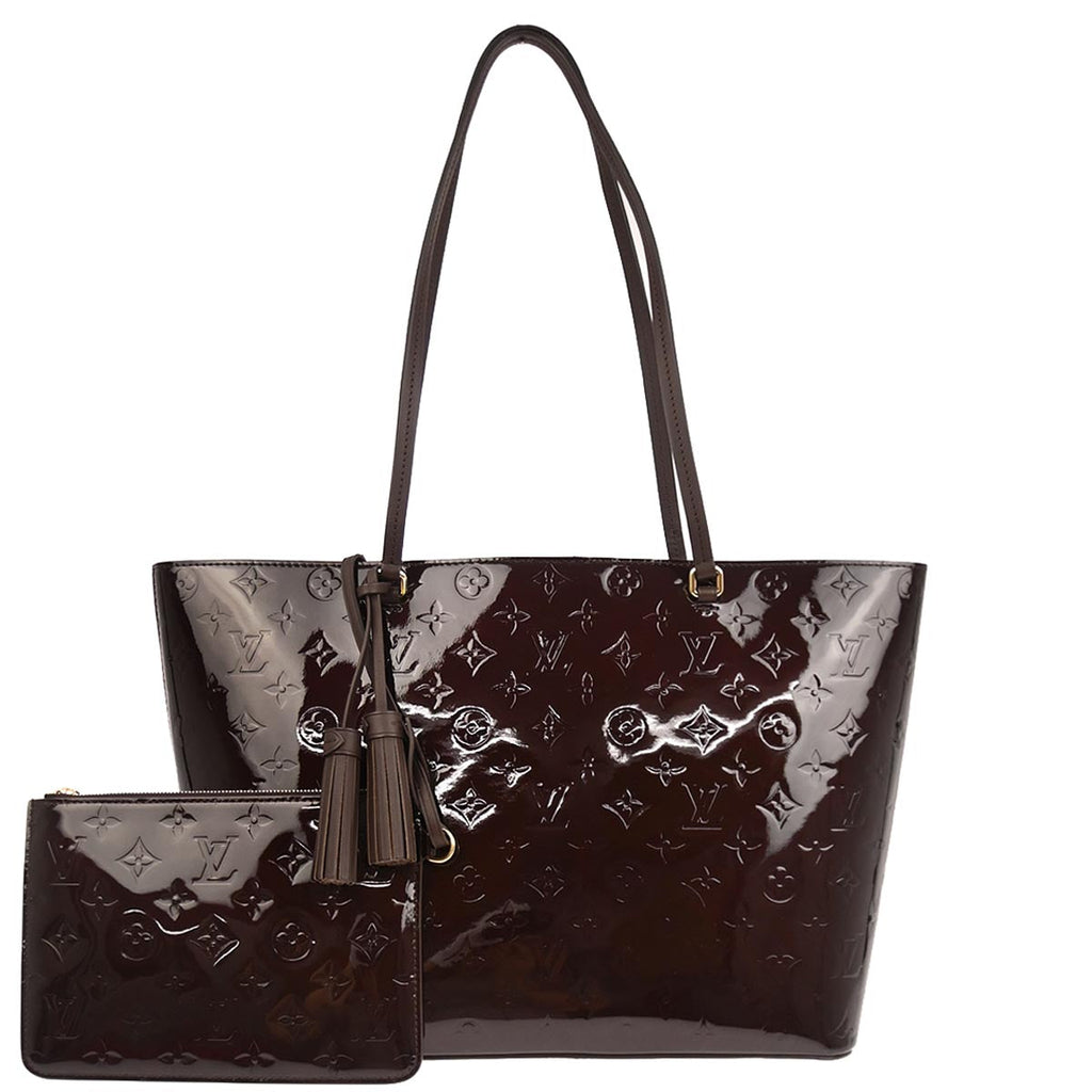 Louis Vuitton 2017 Dark Purple Vernis Long Beach MM Tote Bag M90475