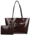 Louis Vuitton 2017 Dark Purple Vernis Long Beach MM Tote Bag M90475