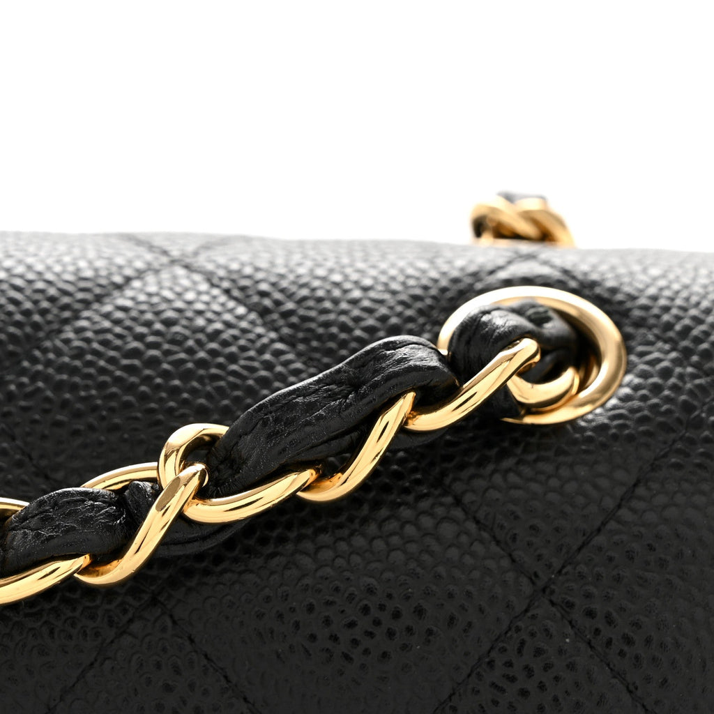 Chanel Caviar Quilted Jumbo Double Flap Black