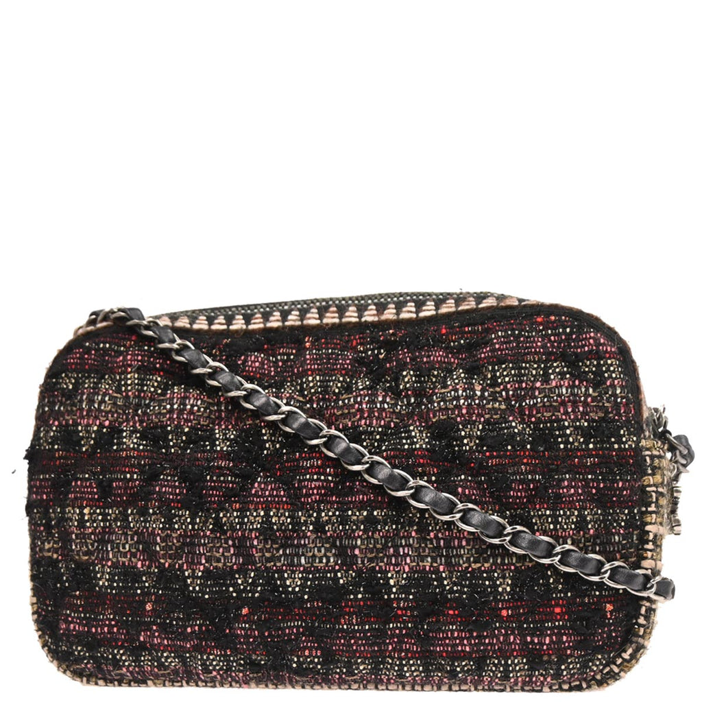 Chanel 2014 Black Tweed Shoulder Bag