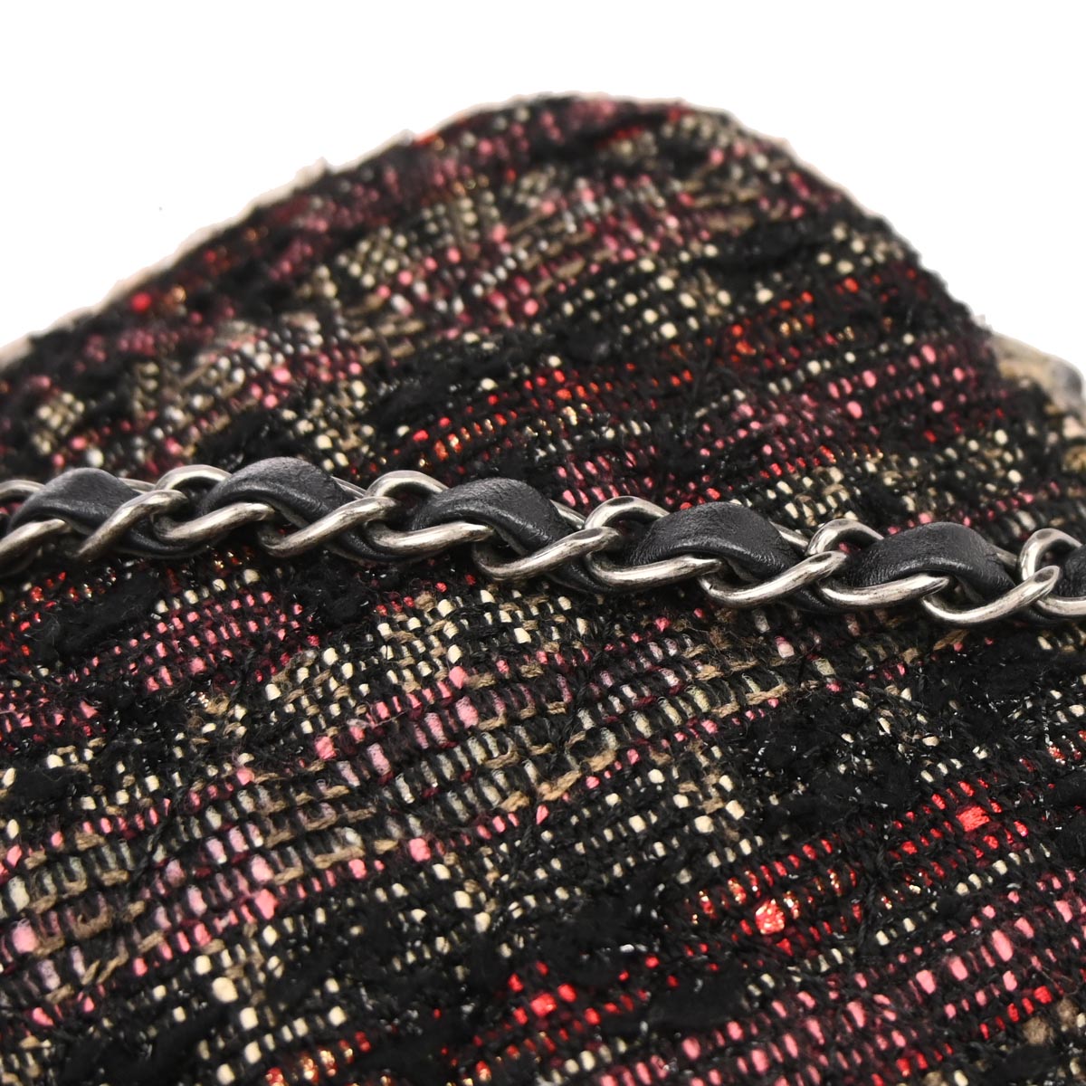 Chanel 2014 Black Tweed Shoulder Bag