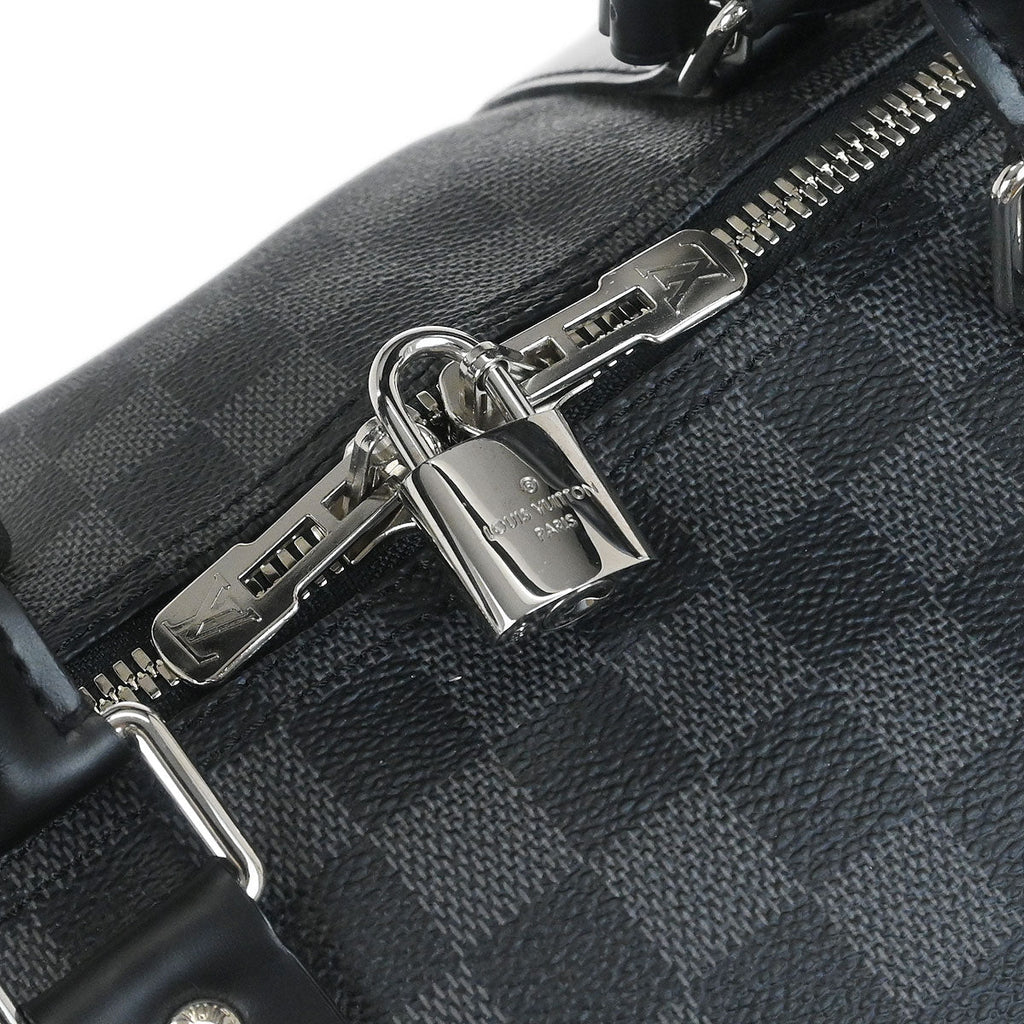 Louis Vuitton Damier Keepall Bandouliere 55 Duffle Handbag N41413