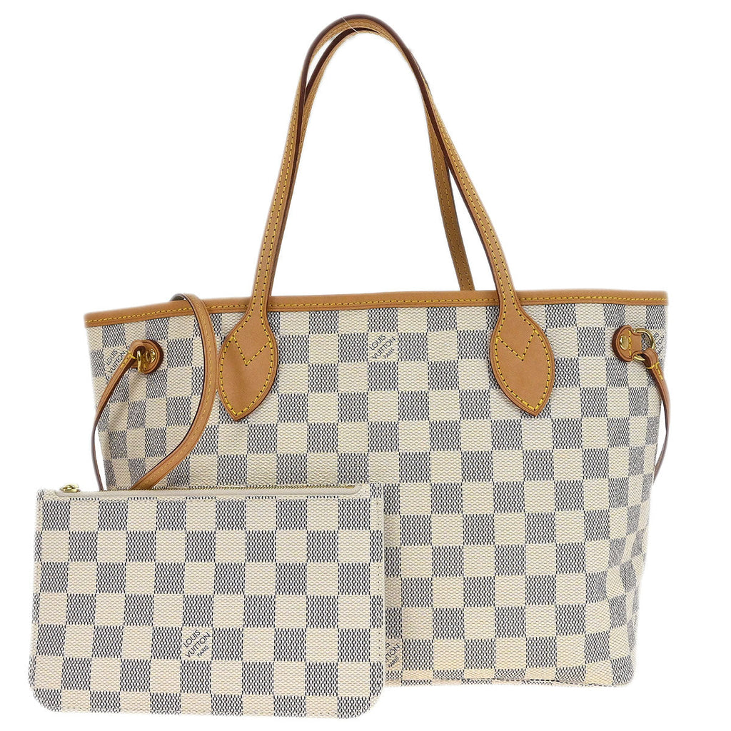 Louis Vuitton Damier Azur Neverfull NM PM Tote Handbag N41362