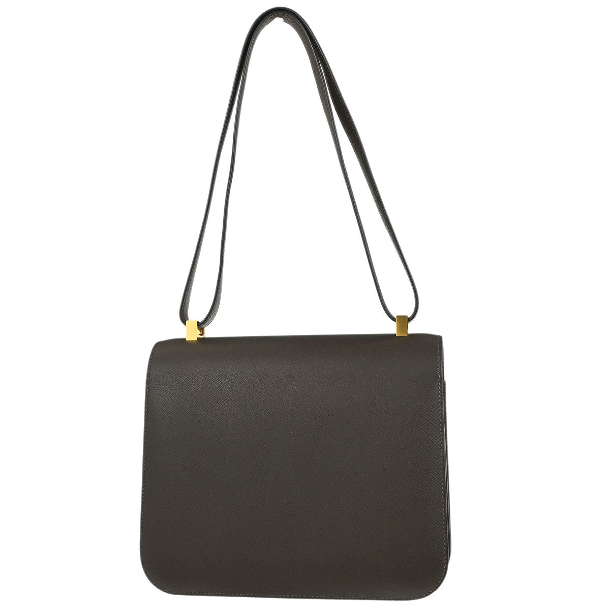 Hermes Moka Epsom Constance 23 Shoulder Bag