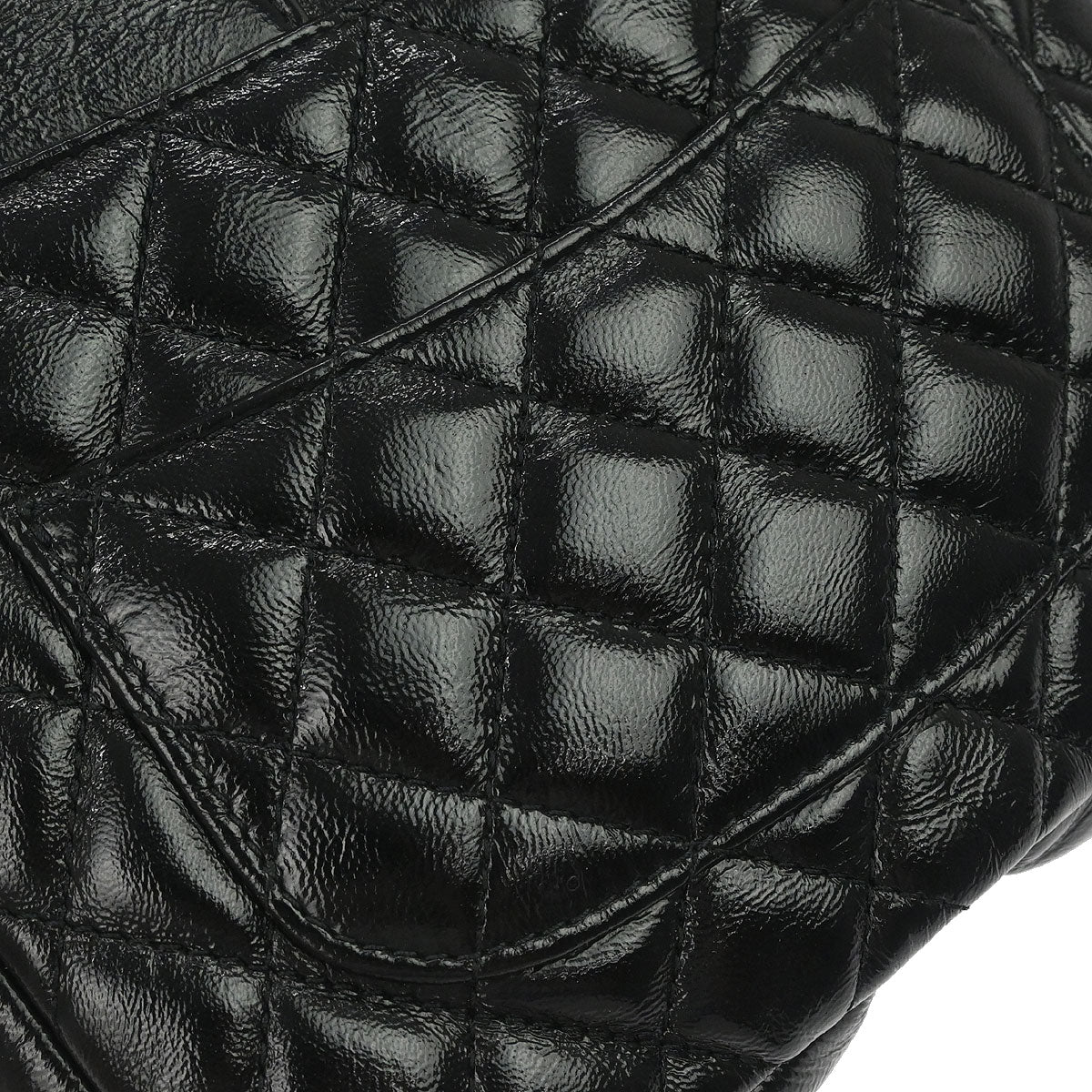 Chanel 2019 Black Calfskin Double Pocket Flap Shoulder Bag