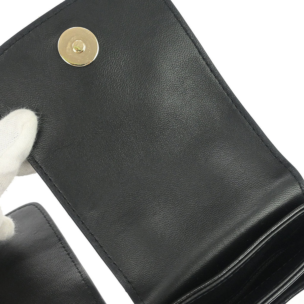 Chanel 2019 Black Calfskin Double Pocket Flap Shoulder Bag