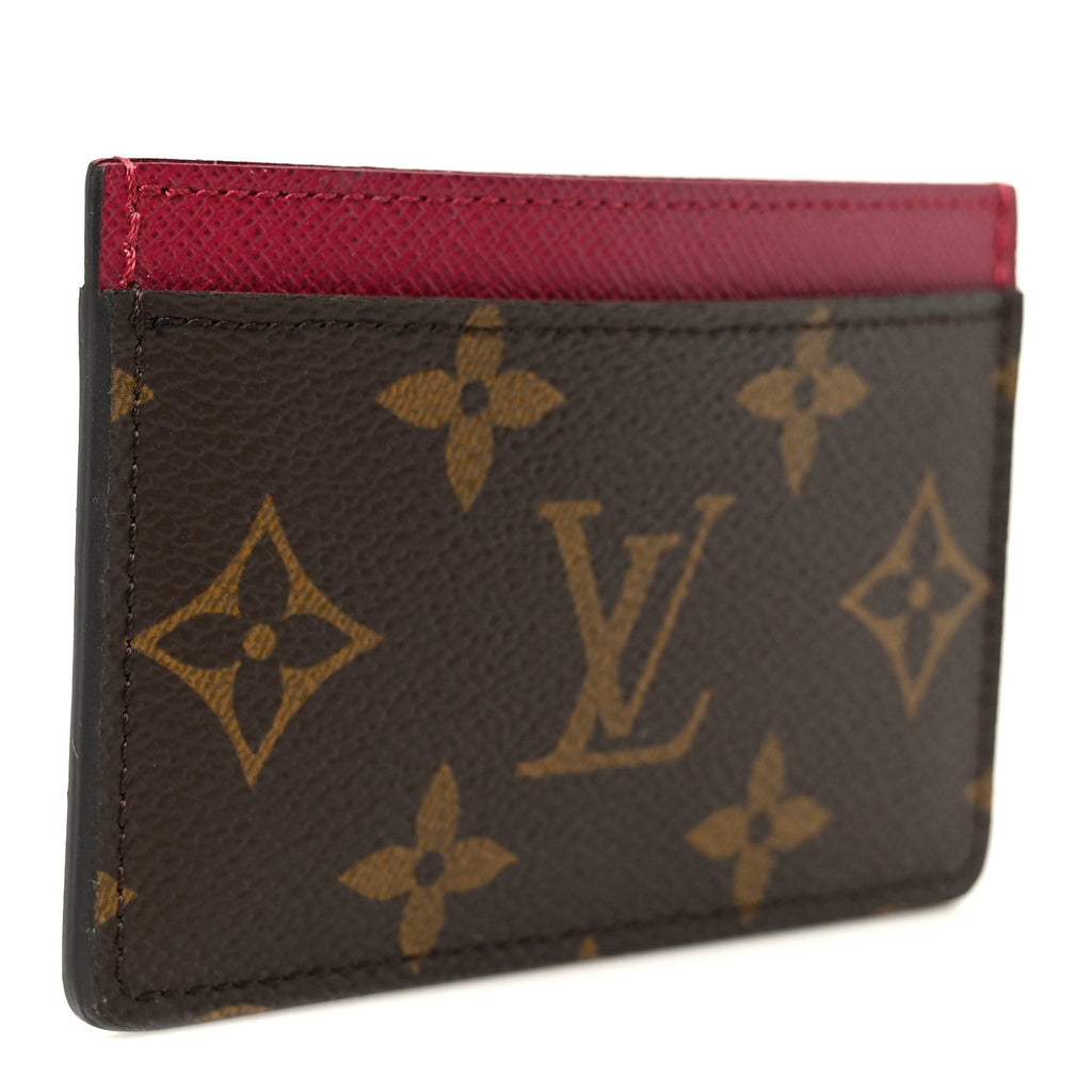 Louis Vuitton Monogram Card Holder Fuchsia