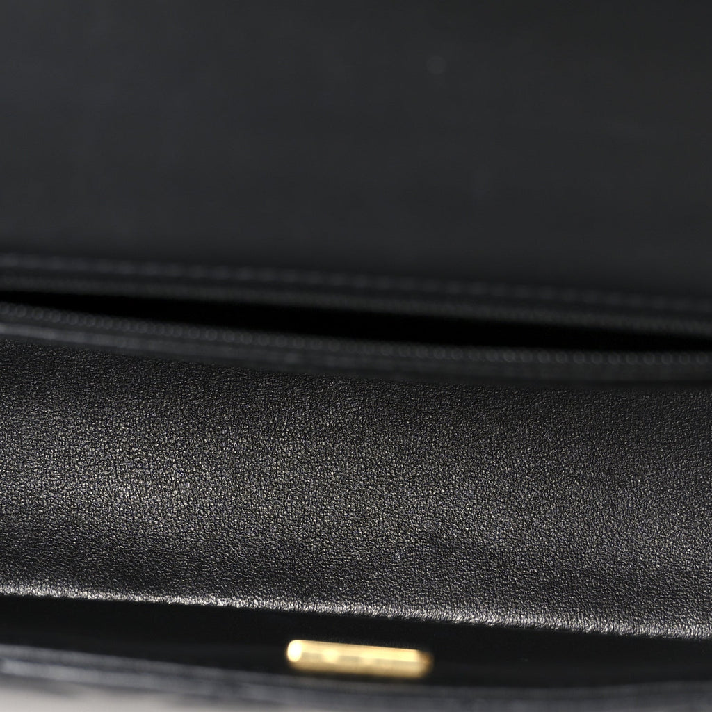 Chanel Lambskin Quilted Mini Rectangular Flap Black