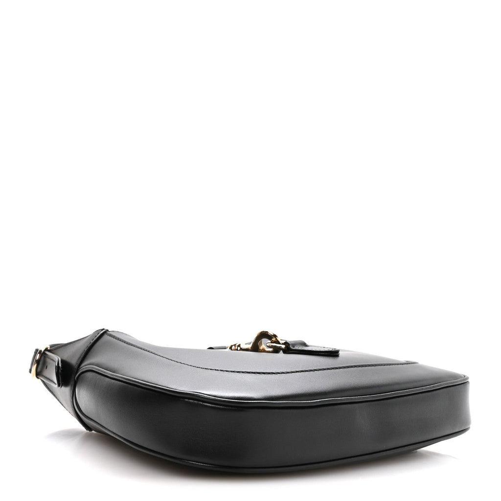 Gucci Calfskin Small Jackie Shoulder Bag Black