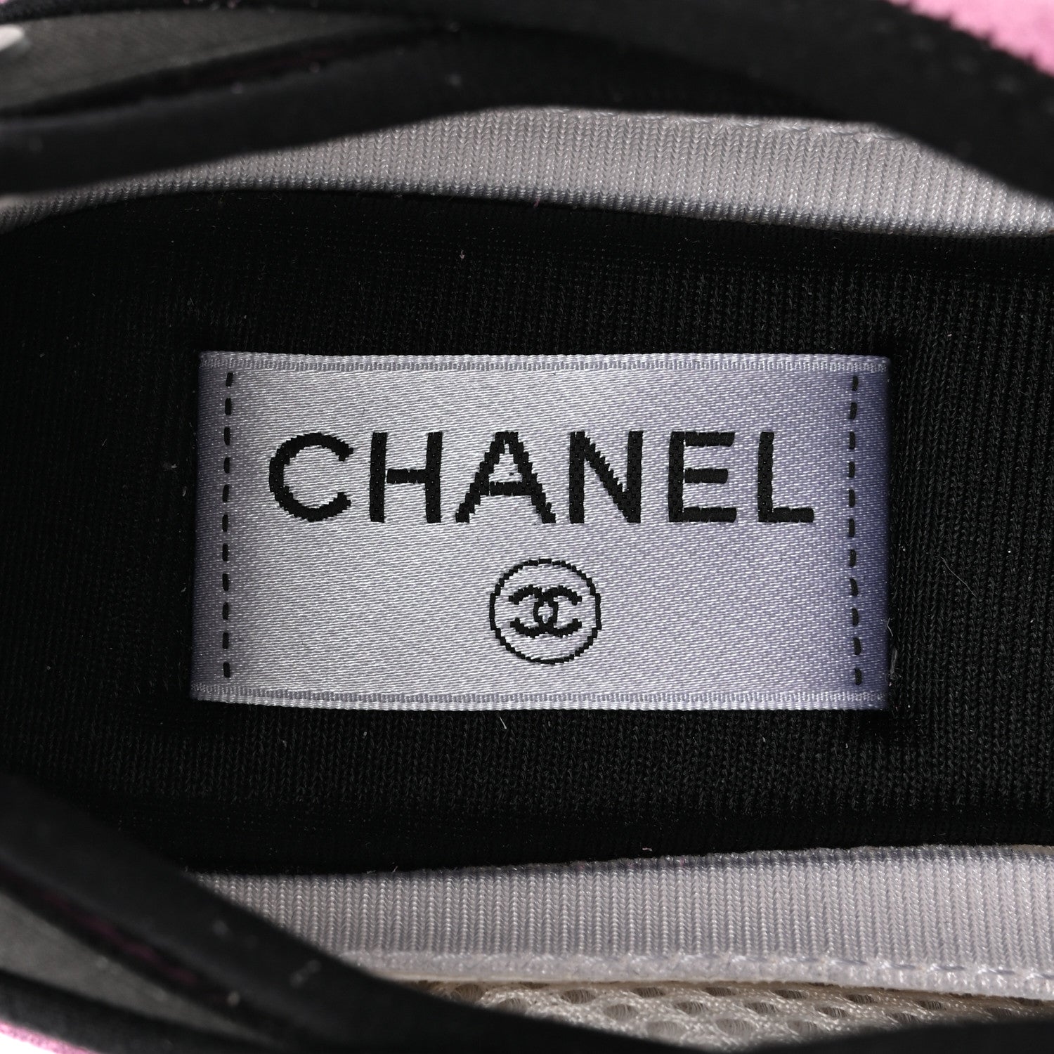 Chanel Suede Calfskin Nylon Grosgrain CC Sneakers 39 Dark Pink