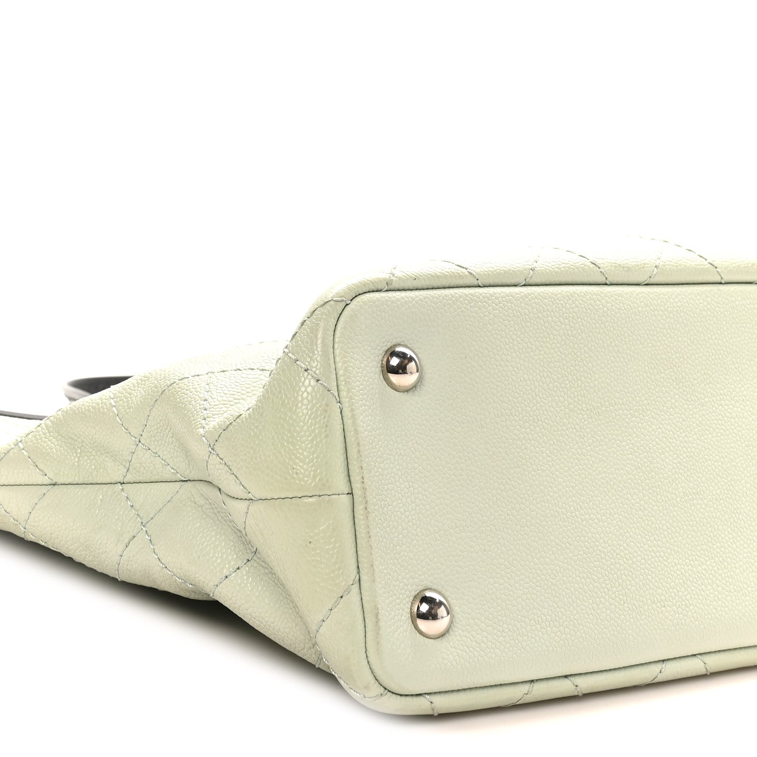 Chanel Grained Calfskin Shopping Fever Tote Green