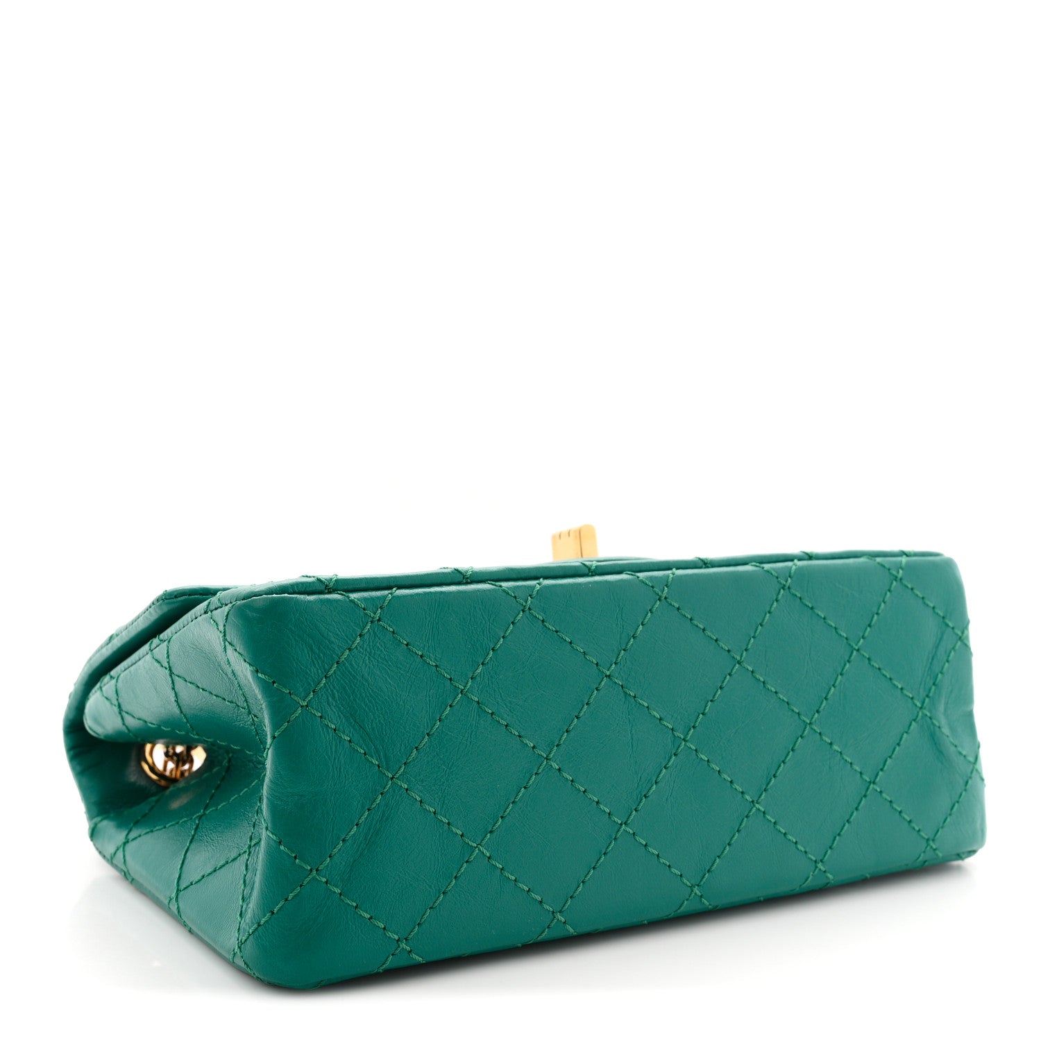 Chanel Aged Calfskin Quilted 2.55 Reissue Mini Flap Green