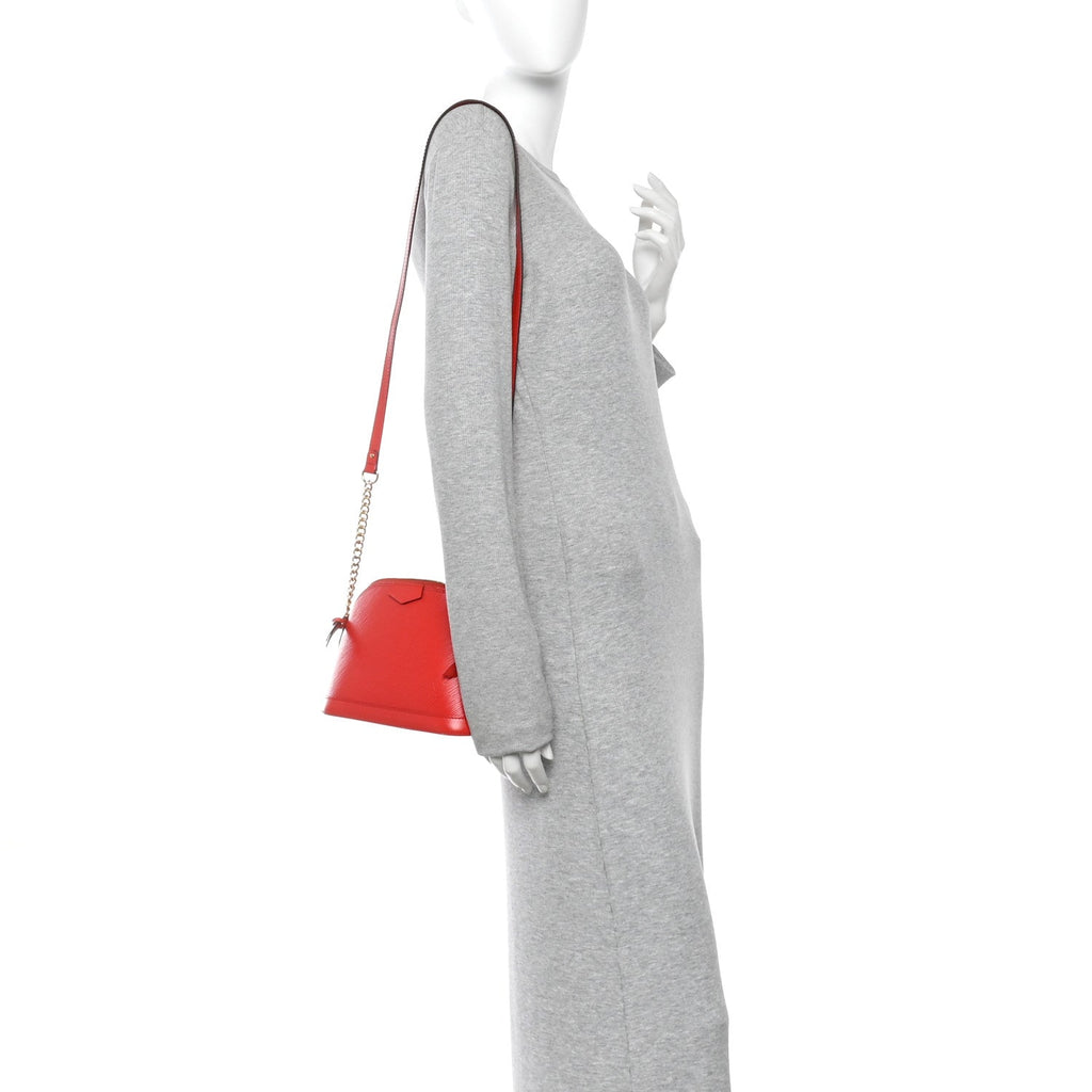Louis Vuitton Epi Alma Mini Coquelicot