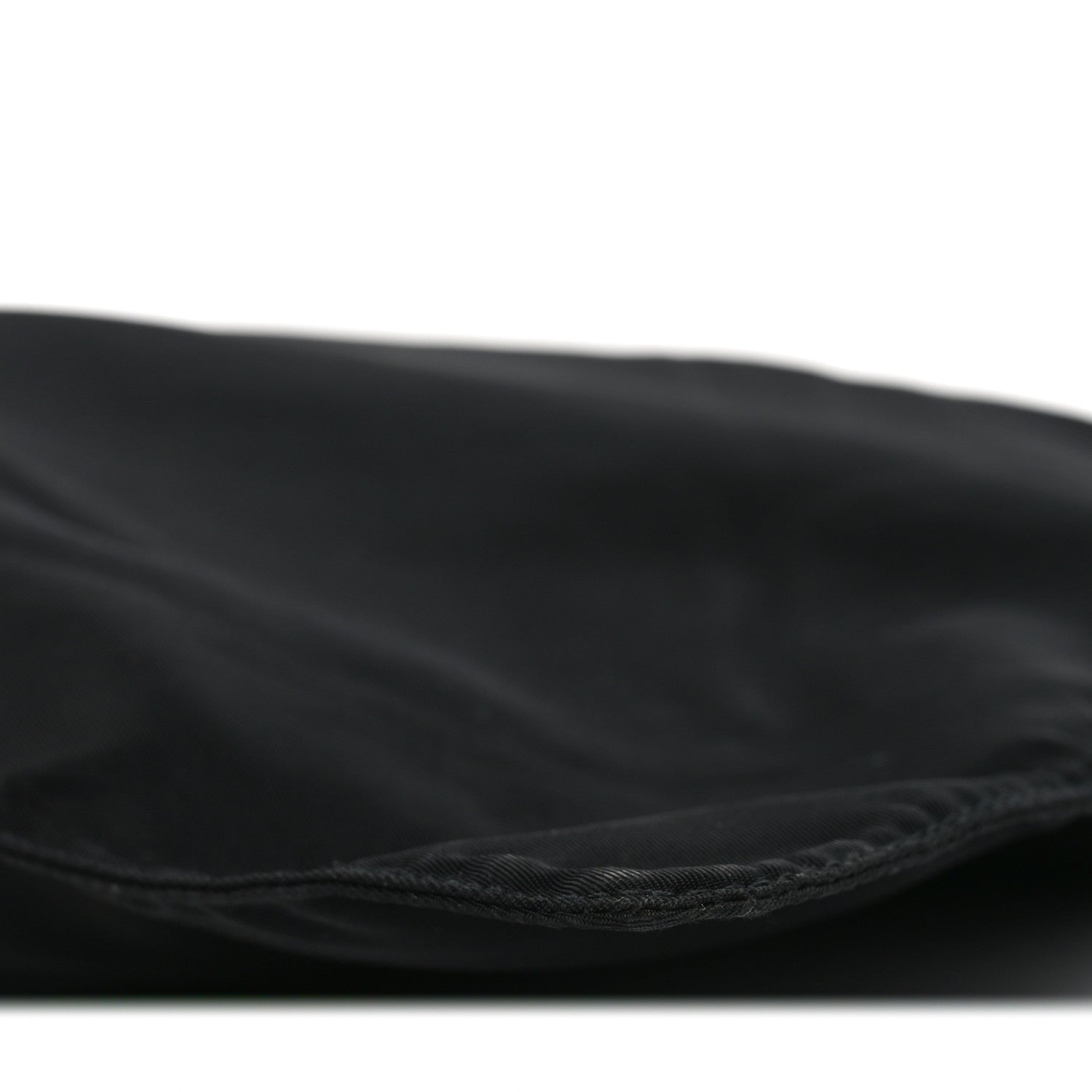 Prada Nylon Flat Messenger Bag Black