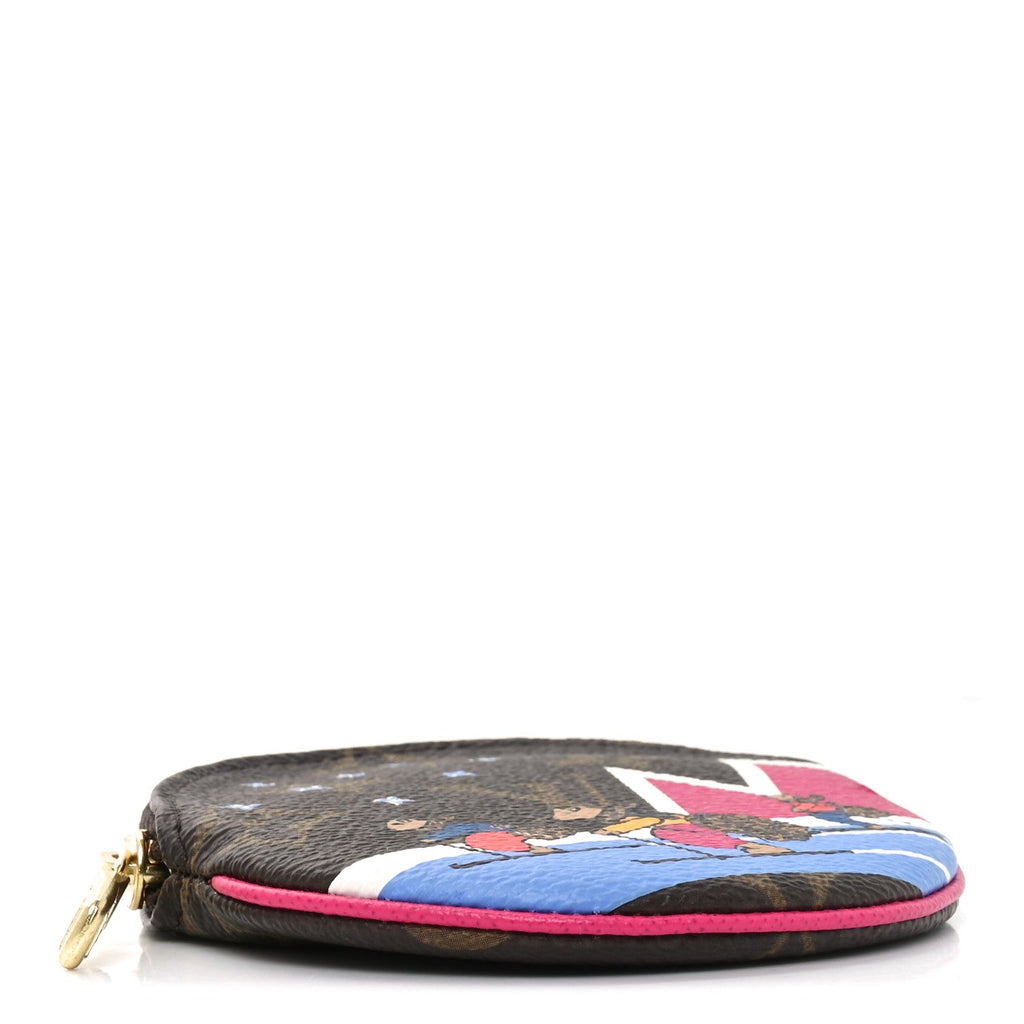 Louis Vuitton Monogram 2018 Christmas Animation Round Coin Purse