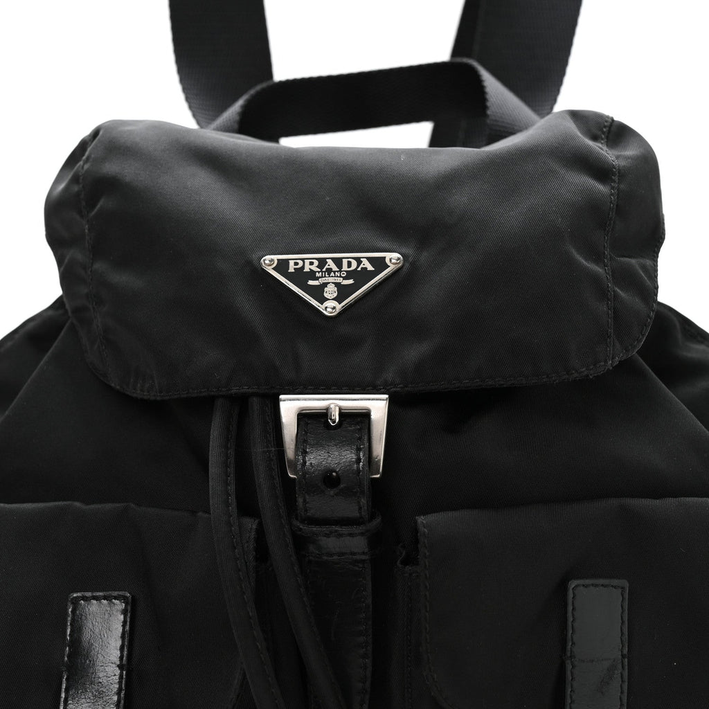 Prada Nylon Vela Small Backpack Black
