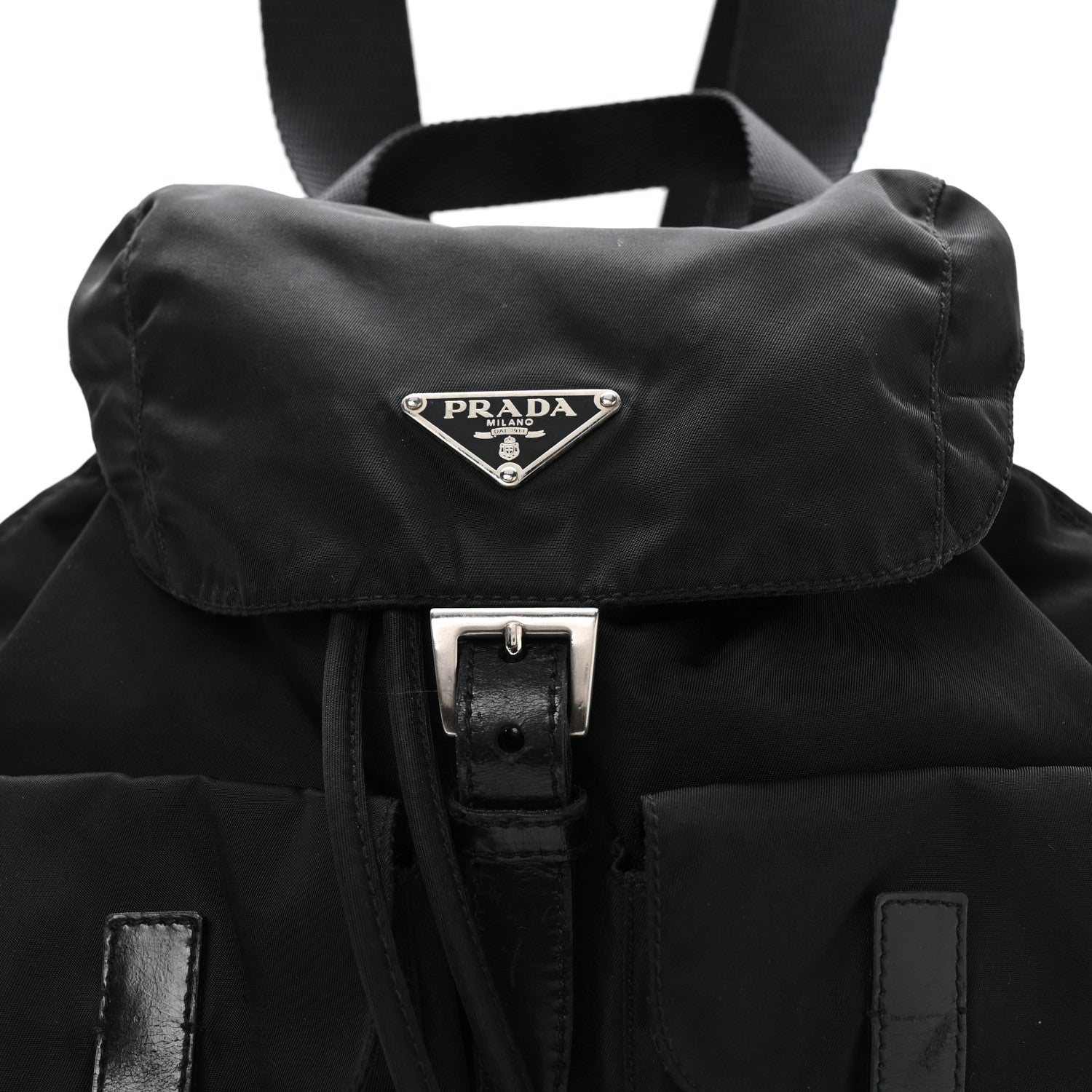 Prada Nylon Vela Small Backpack Black