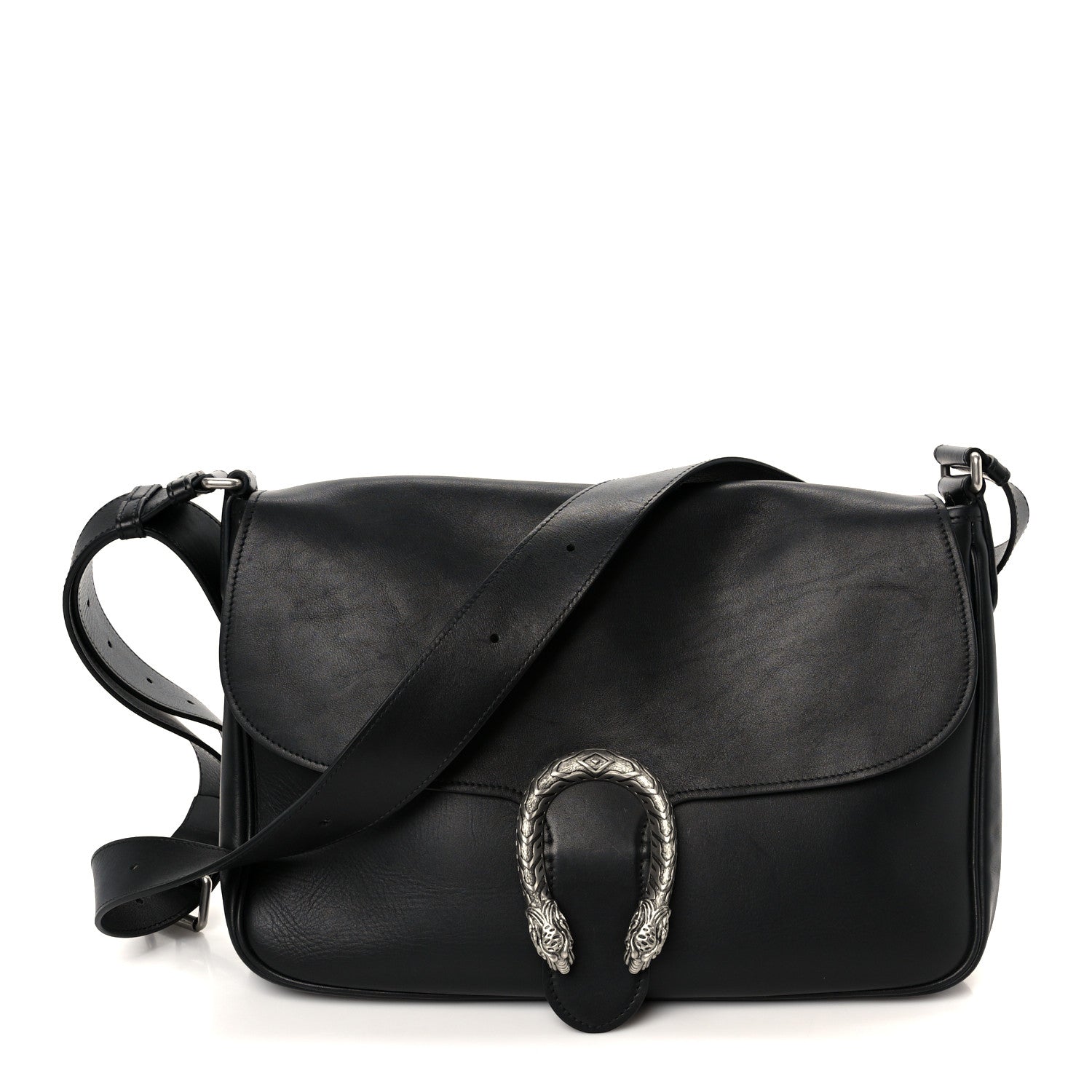 Gucci Calfskin Dionysus Messenger Bag Black