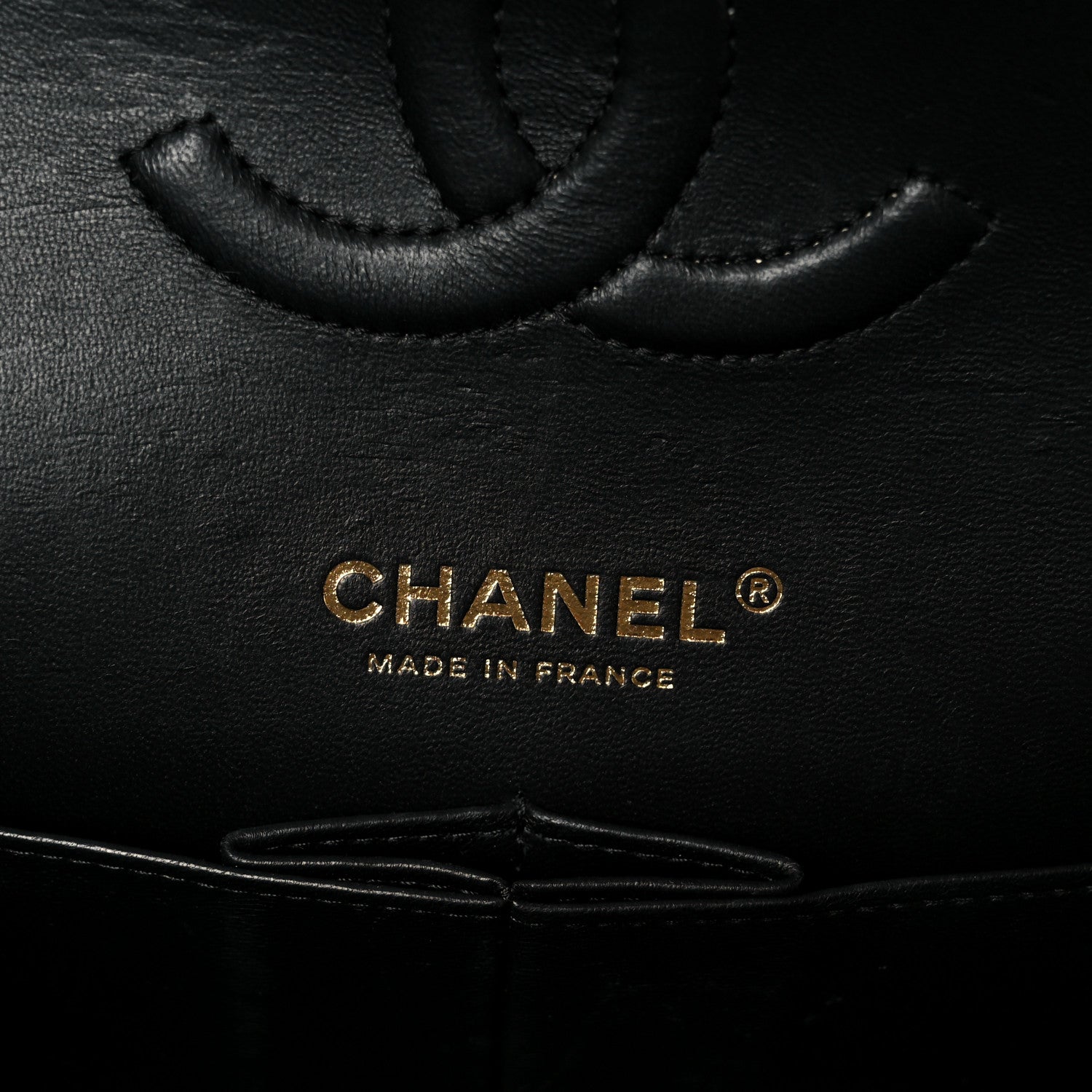 Chanel Lambskin Quilted Medium Double Flap Black
