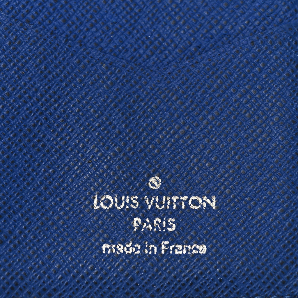 Louis Vuitton Taiga Pocket Organizer NM Blue Marine