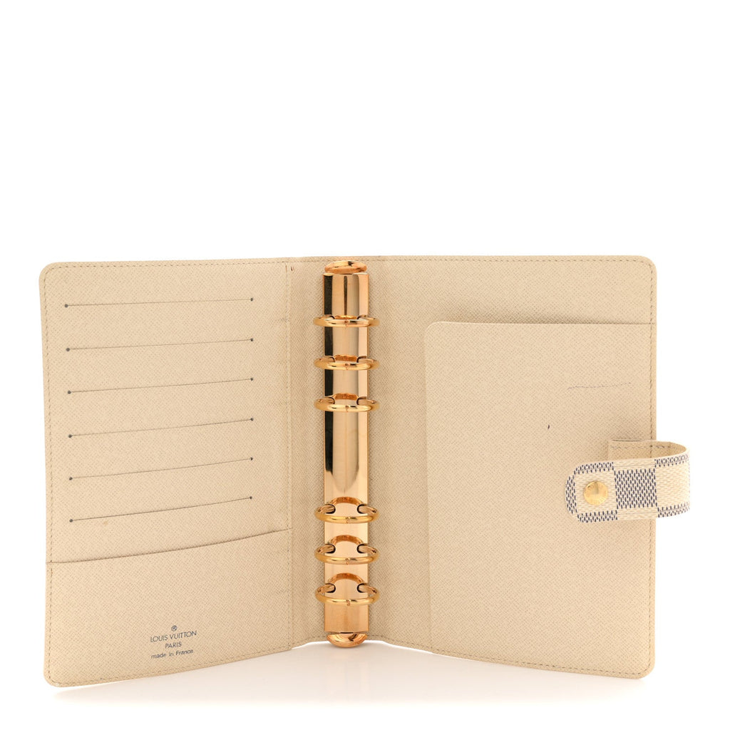 Louis Vuitton Damier Azur Medium Ring Agenda Cover