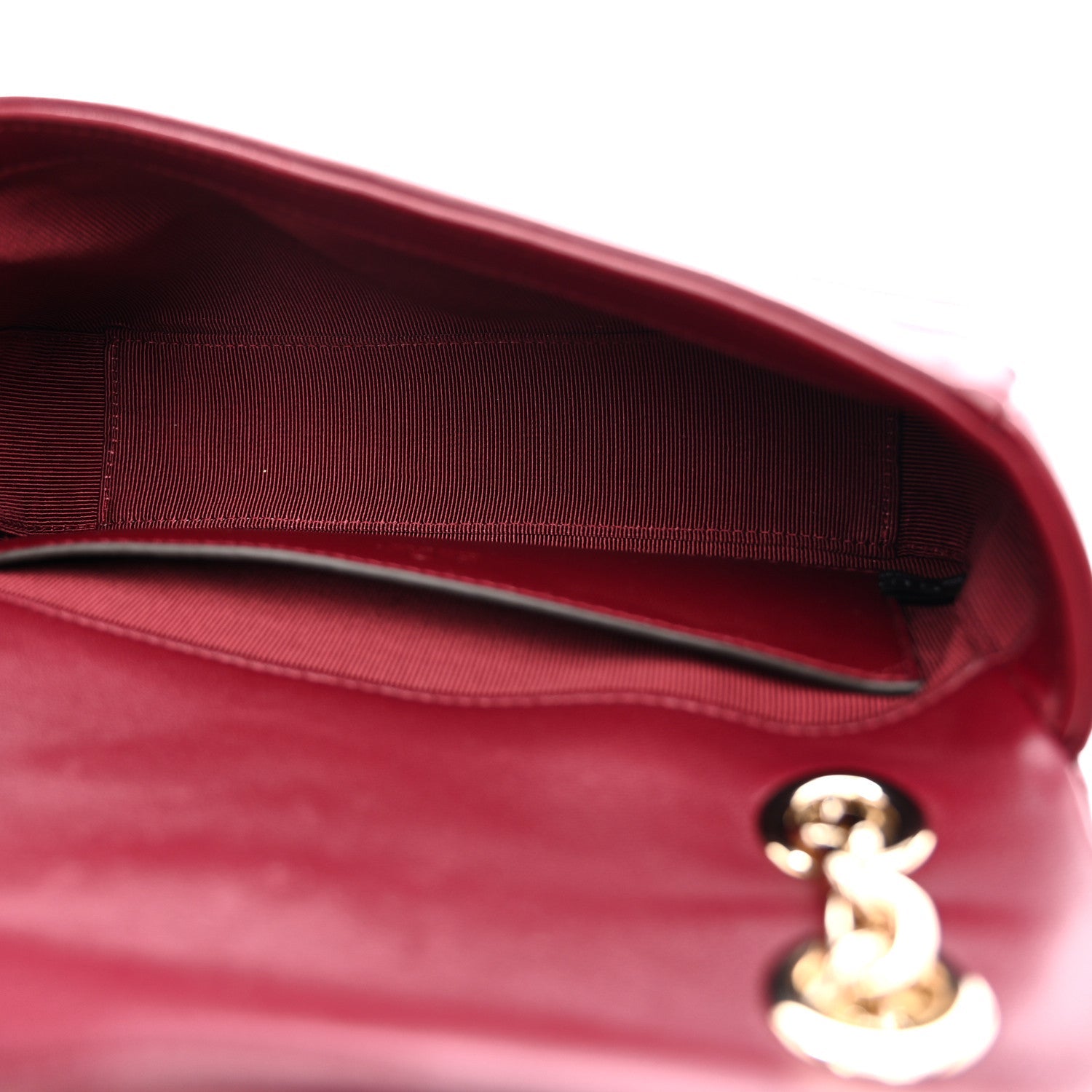 Gucci Lambskin Matelasse Small GG Marmont Shoulder Bag Rosso Ancora