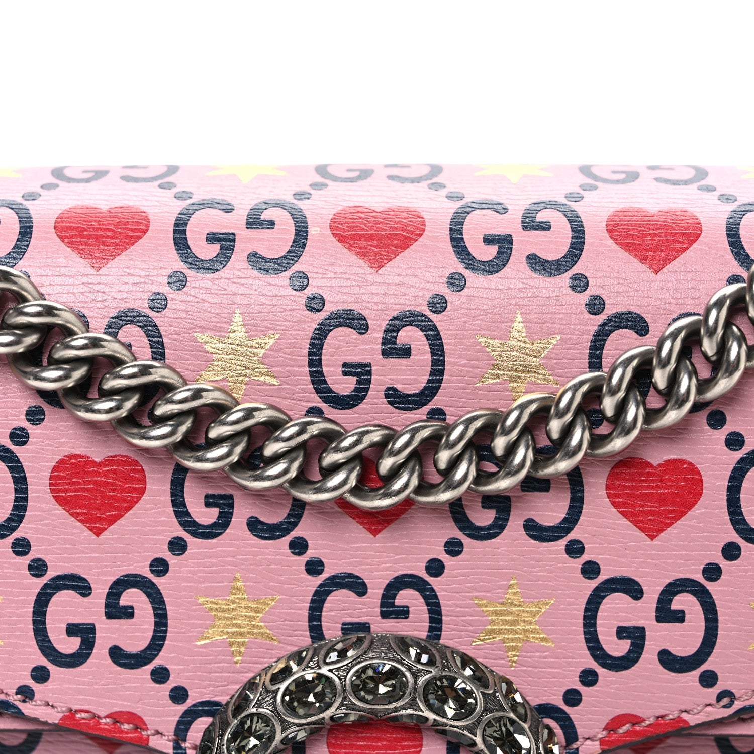 Gucci Calfskin Valentine's Day Exclusive Small Dionysus Bag Pink