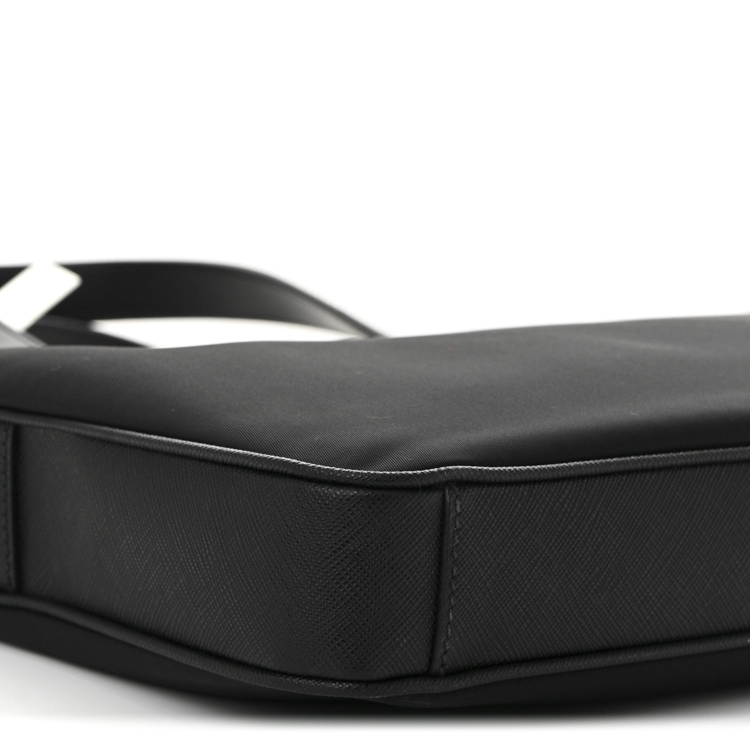 Prada Re-Nylon Saffiano Metal Triangle Logo Briefcase Black
