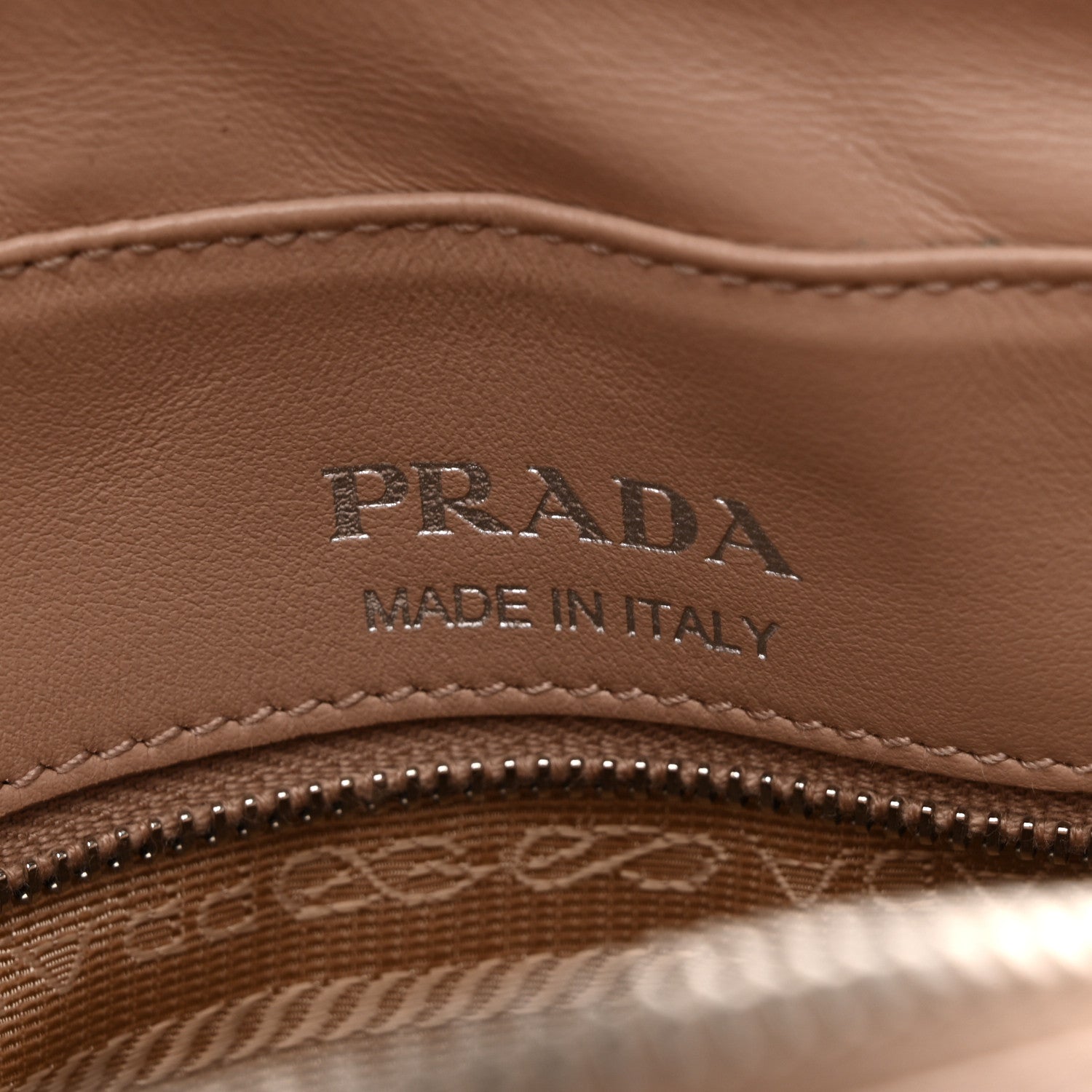 Prada Soft Calfskin Diagramme Camera Bag Cipria