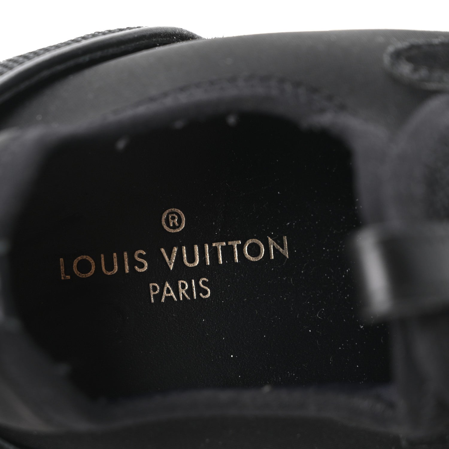 Louis Vuitton Calfskin Run Away Sneakers 38.5 Black