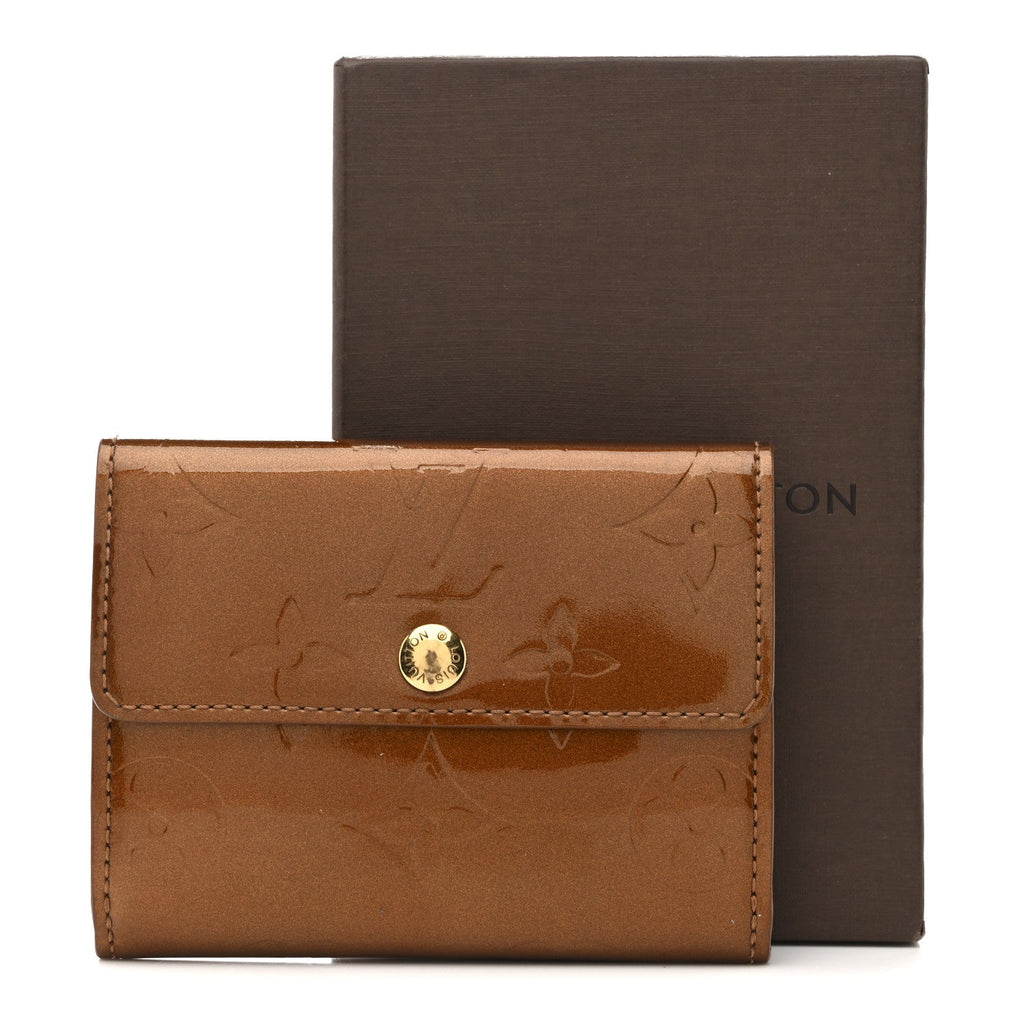 Louis Vuitton Vernis Elise Wallet Bronze