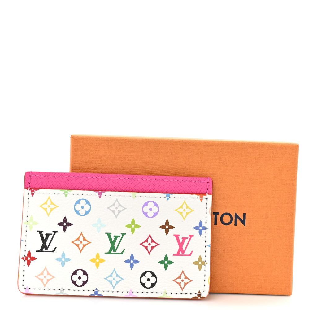 Louis Vuitton LV X TM Monogram Multicolor Card Holder Kawaii Pink