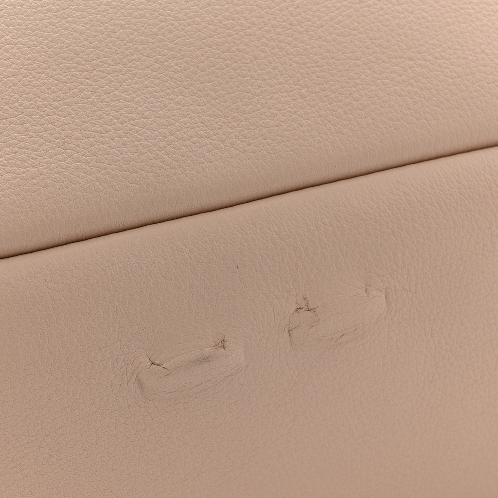 Prada Soft Calfskin Large Aimée Shoulder Bag Travertine