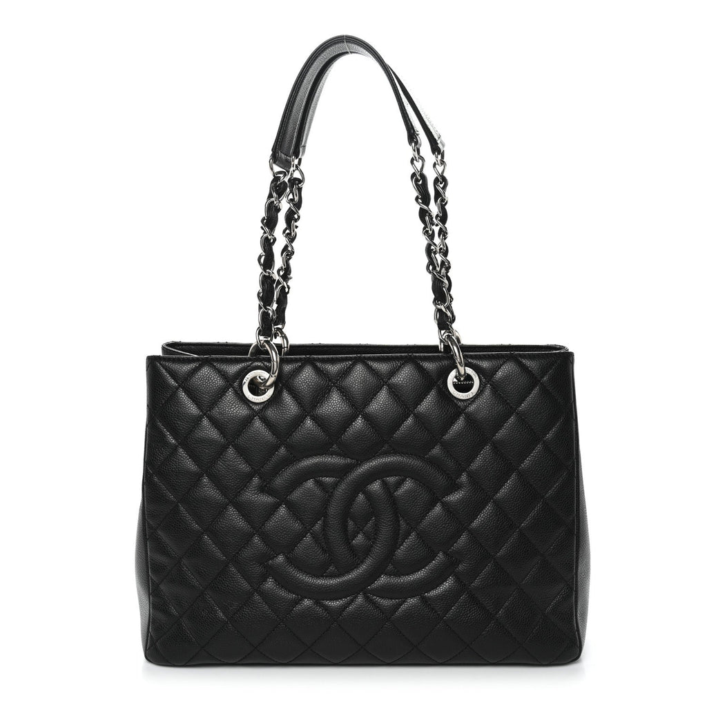 Chanel Caviar Quilted Grand Shopping Tote GST Black