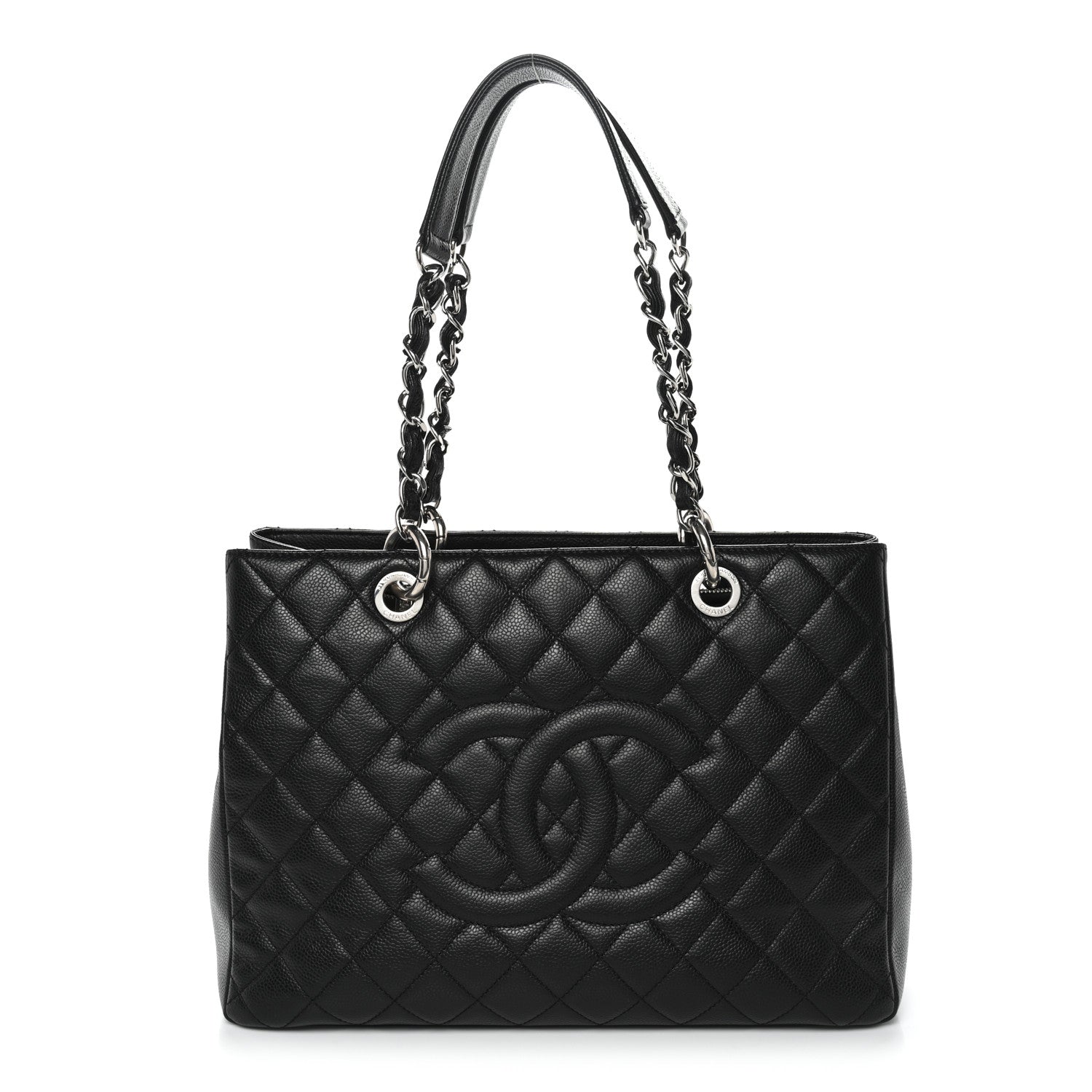 Chanel Caviar Quilted Grand Shopping Tote GST Black