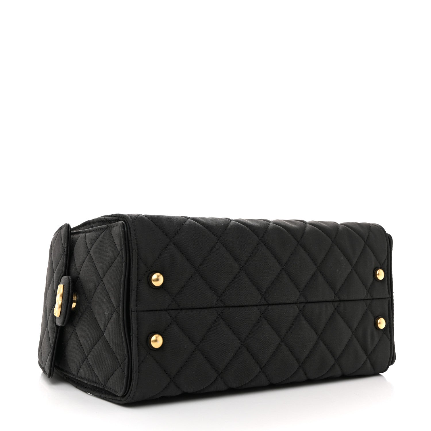 Chanel Canvas Quilted Small Chanel 25 Handbag Black