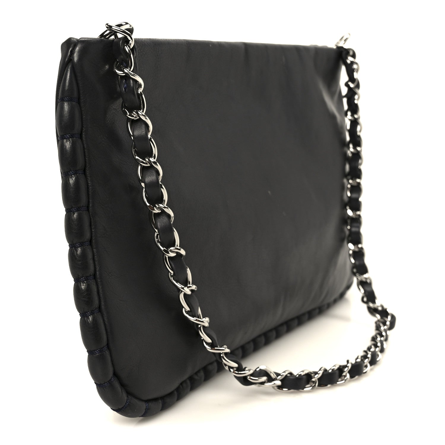 Chanel Calfskin On the Bund Pochette Black