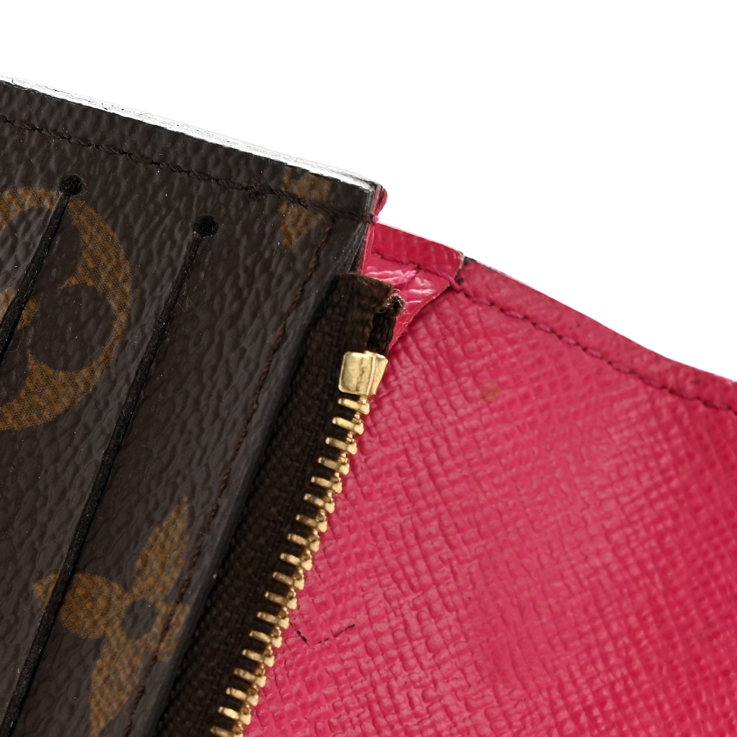 Louis Vuitton Monogram Emilie Wallet Fuchsia