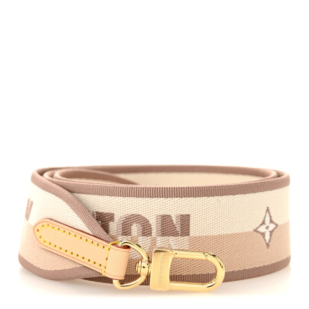 Louis Vuitton Jacquard Speedy Bandouliere 20 Shoulder Strap Beige