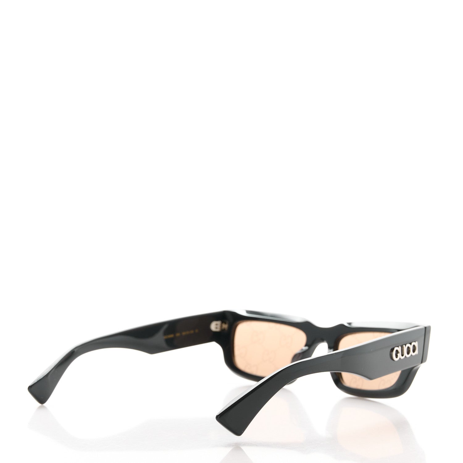Gucci Acetate Rectangular Frame Sunglasses GG1838S Dark Grey