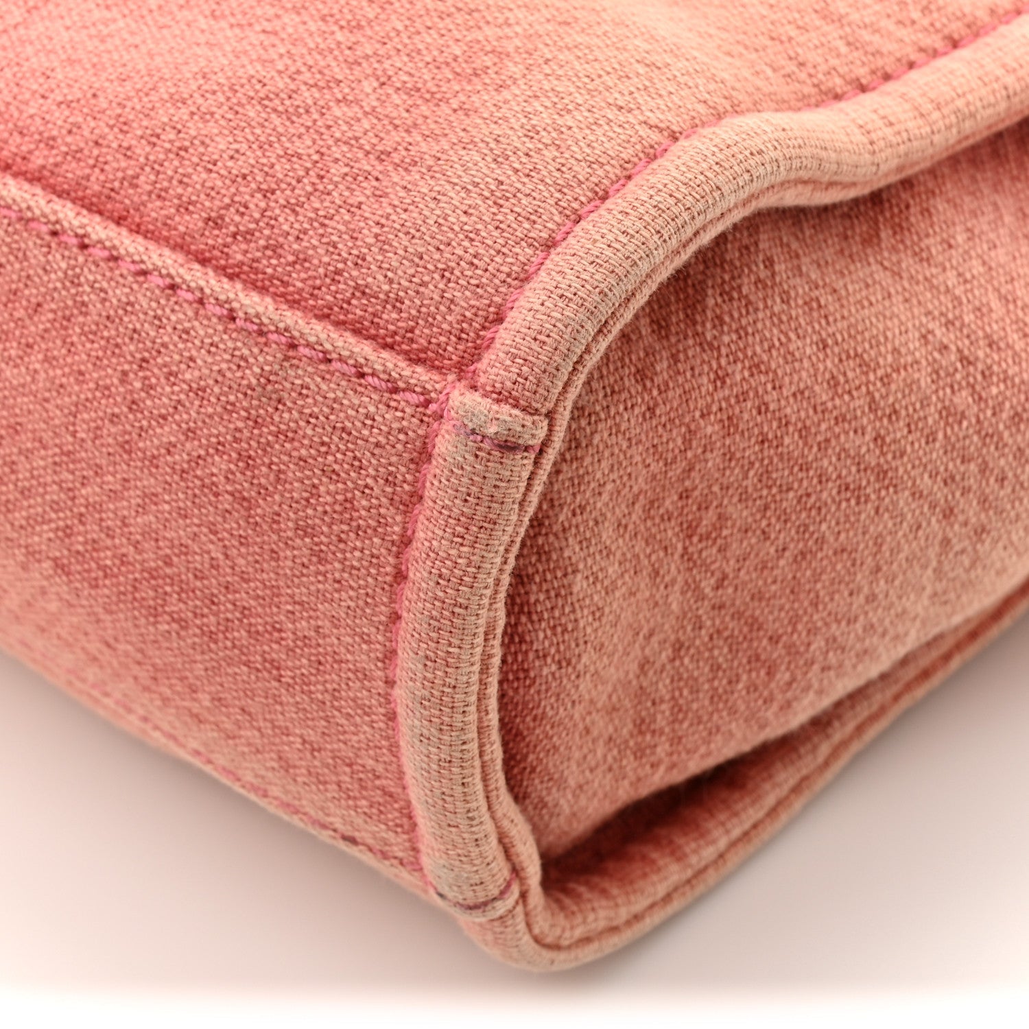 Chanel Canvas Mini Deauville Tote Red