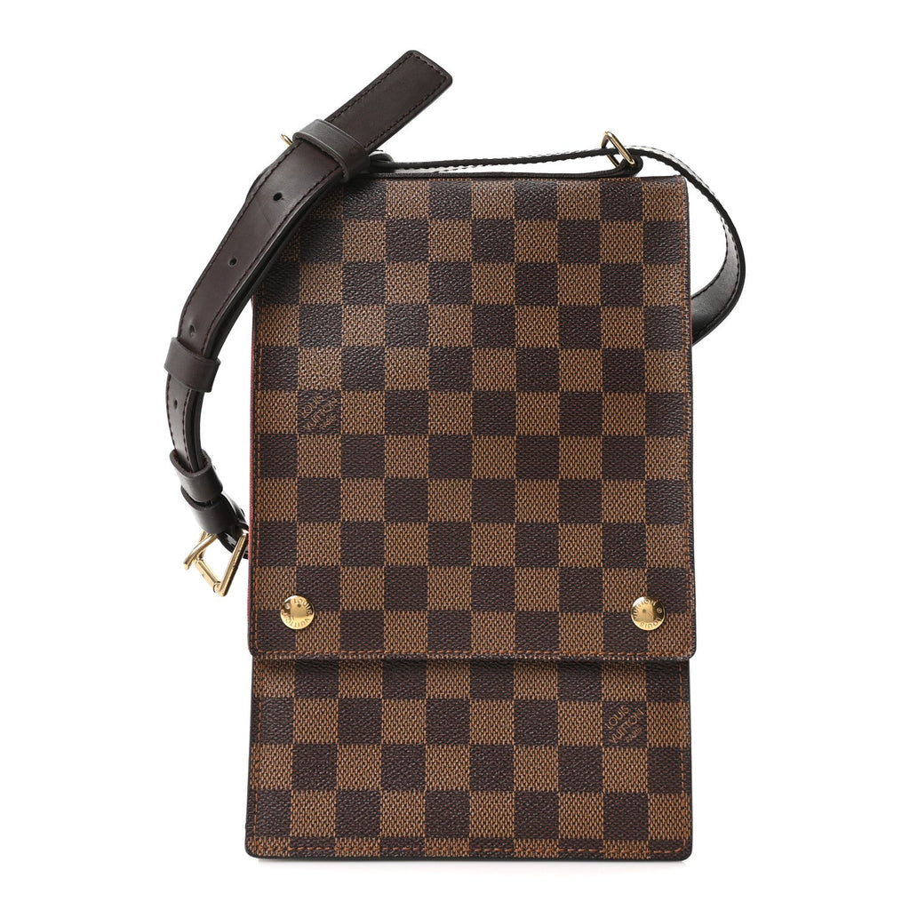 Louis Vuitton Damier Ebene Portobello Travel Shoulder Bag