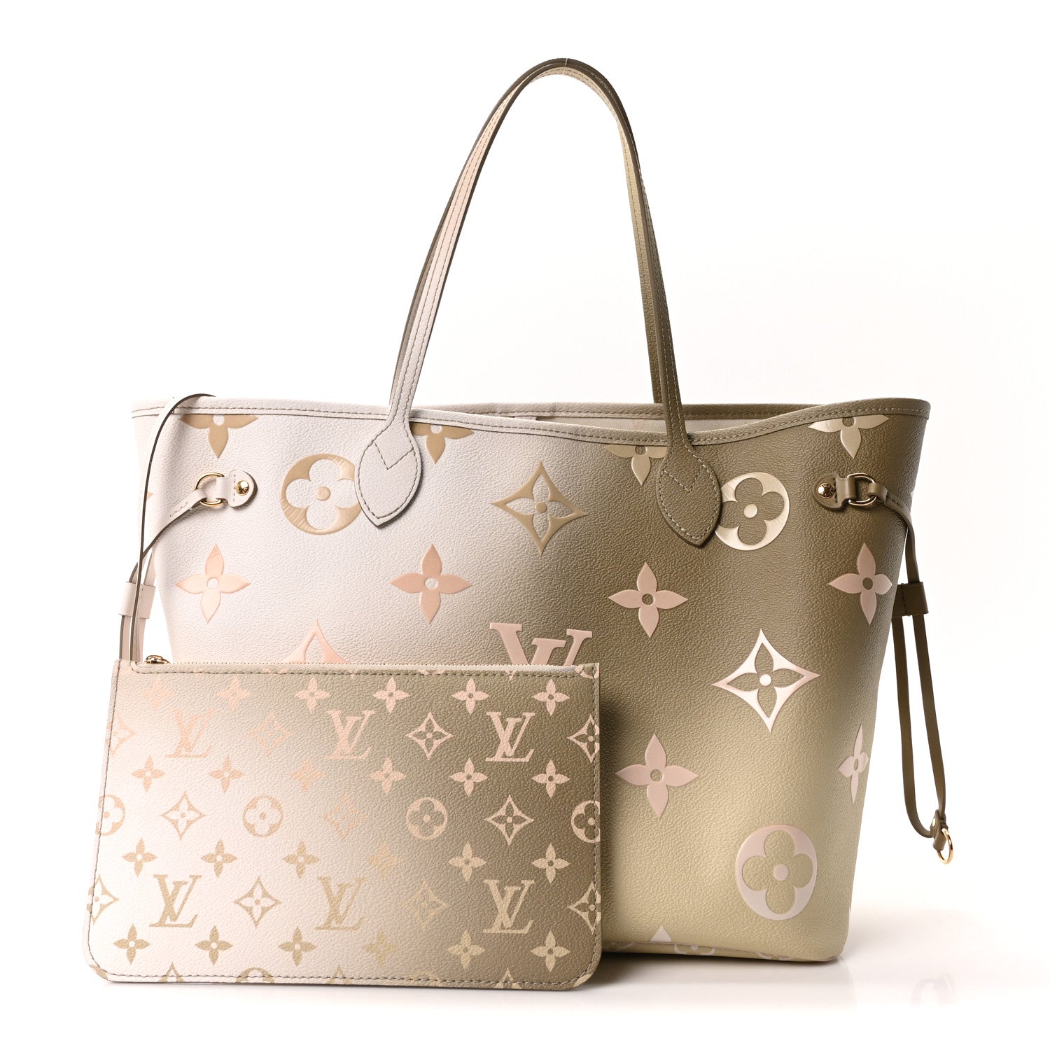 Louis Vuitton Monogram Giant Spring In The City Neverfull MM Sunset Kaki