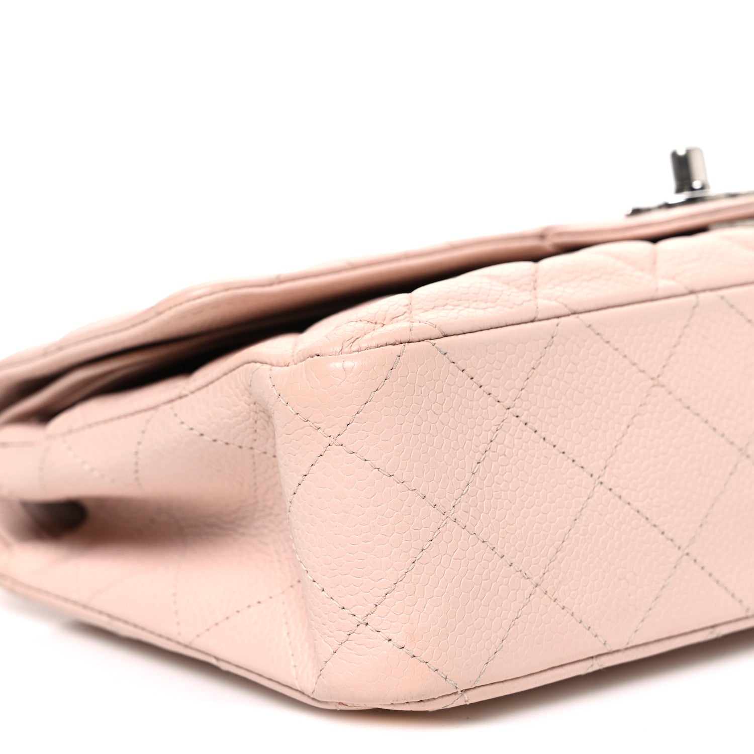 Chanel Caviar Quilted Medium Double Flap Light Pink