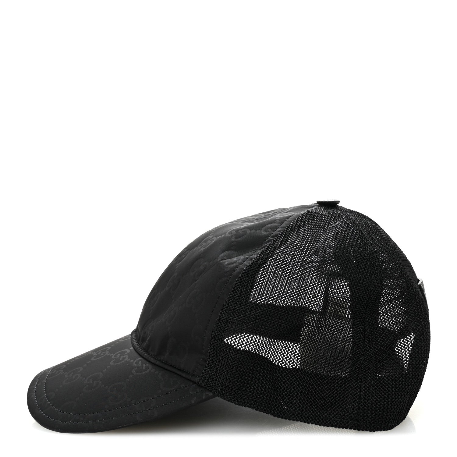 Gucci GG Supreme Monogram Baseball Hat S 57 Black