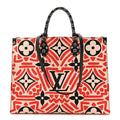 Louis Vuitton Monogram Giant Crafty Onthego GM Creme Rouge Black
