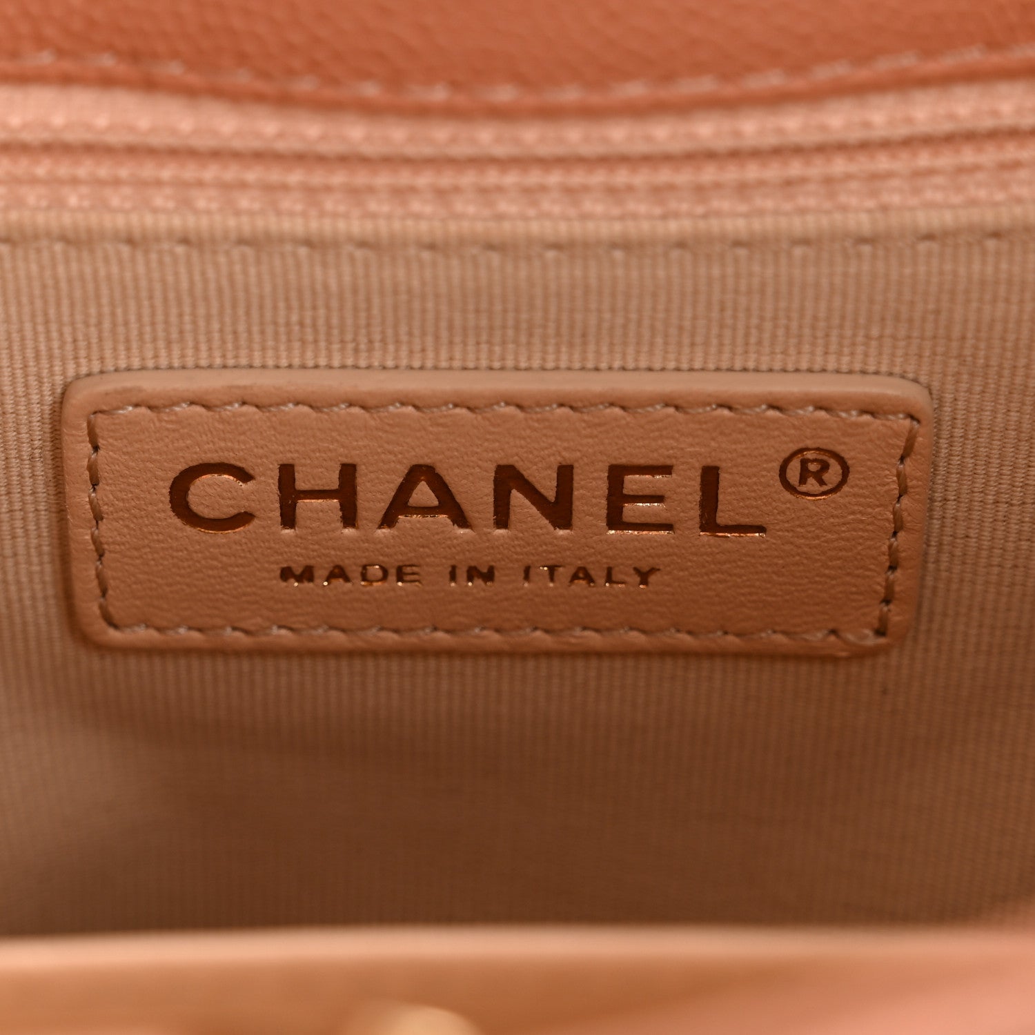 Chanel Caviar Quilted Wavy CC Hobo Beige