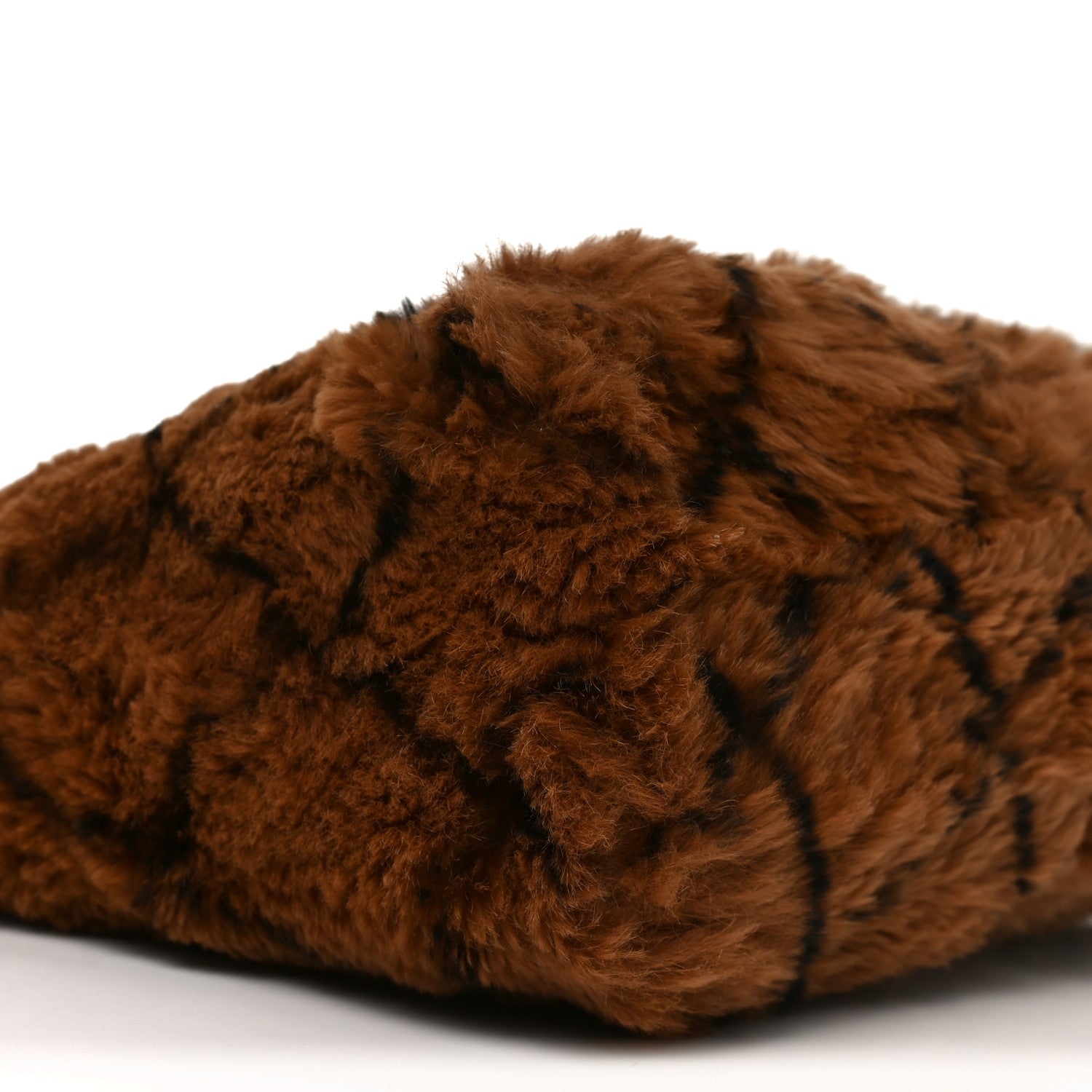 Chanel Lapin Fur Quilt Pattern Tote Brown